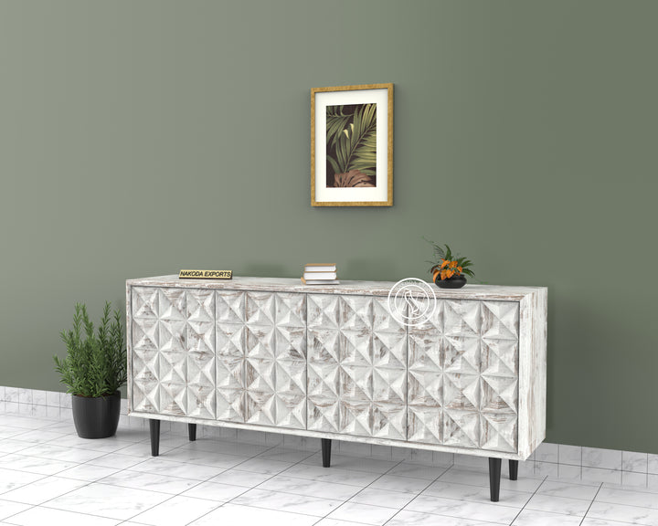 Serenity Pattern Mango Wood Sideboard