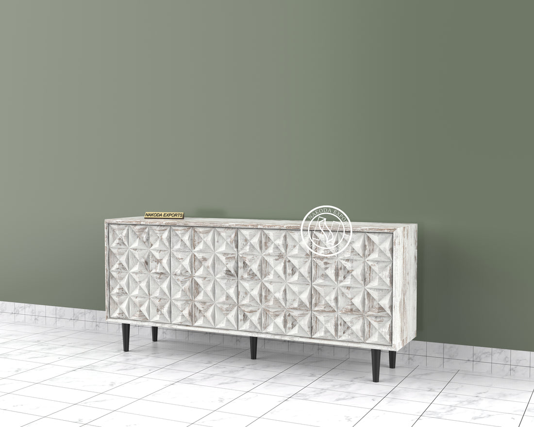 Serenity Pattern Mango Wood Sideboard