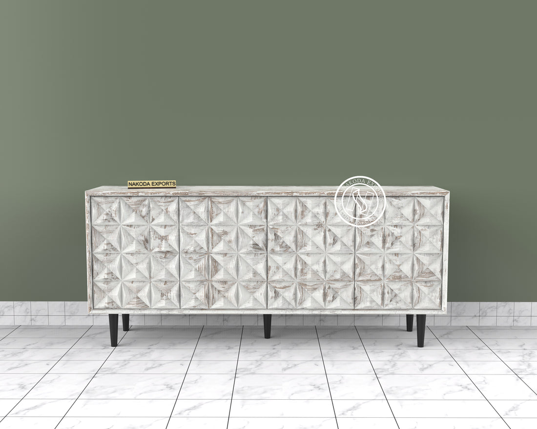 Serenity Pattern Mango Wood Sideboard