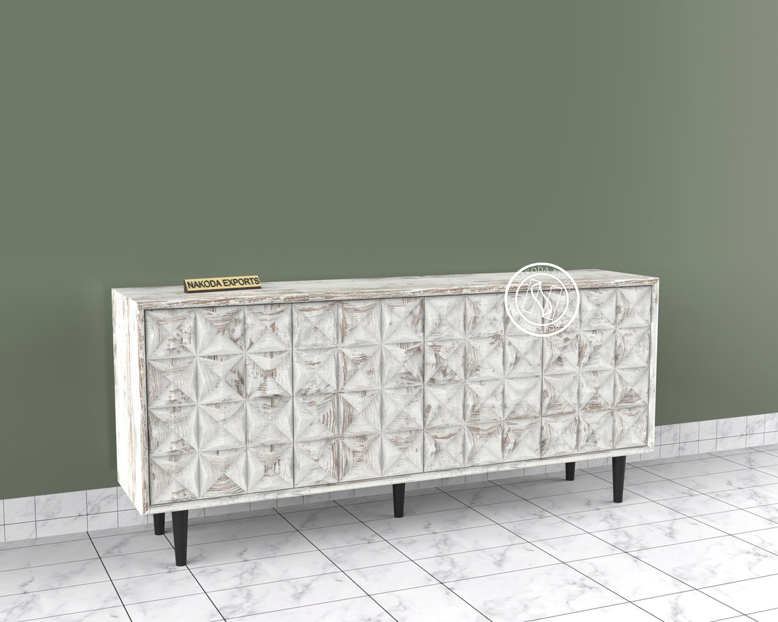 Serenity Pattern Mango Wood Sideboard