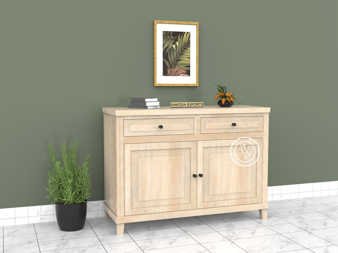 Rustic Charm Mango Wood Sideboard