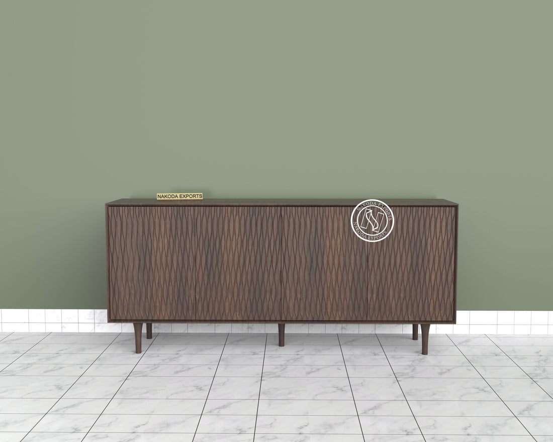 Ocean Wave Mango Wood Sideboard