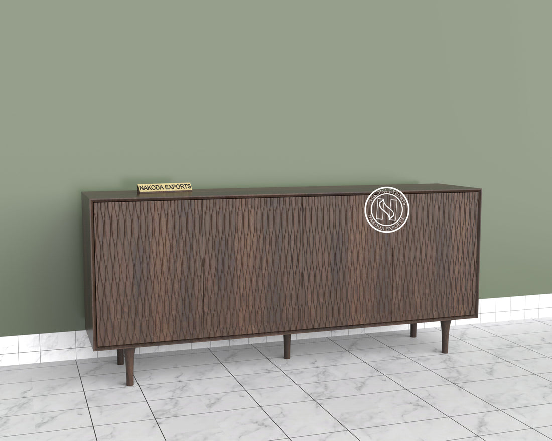 Ocean Wave Mango Wood Sideboard