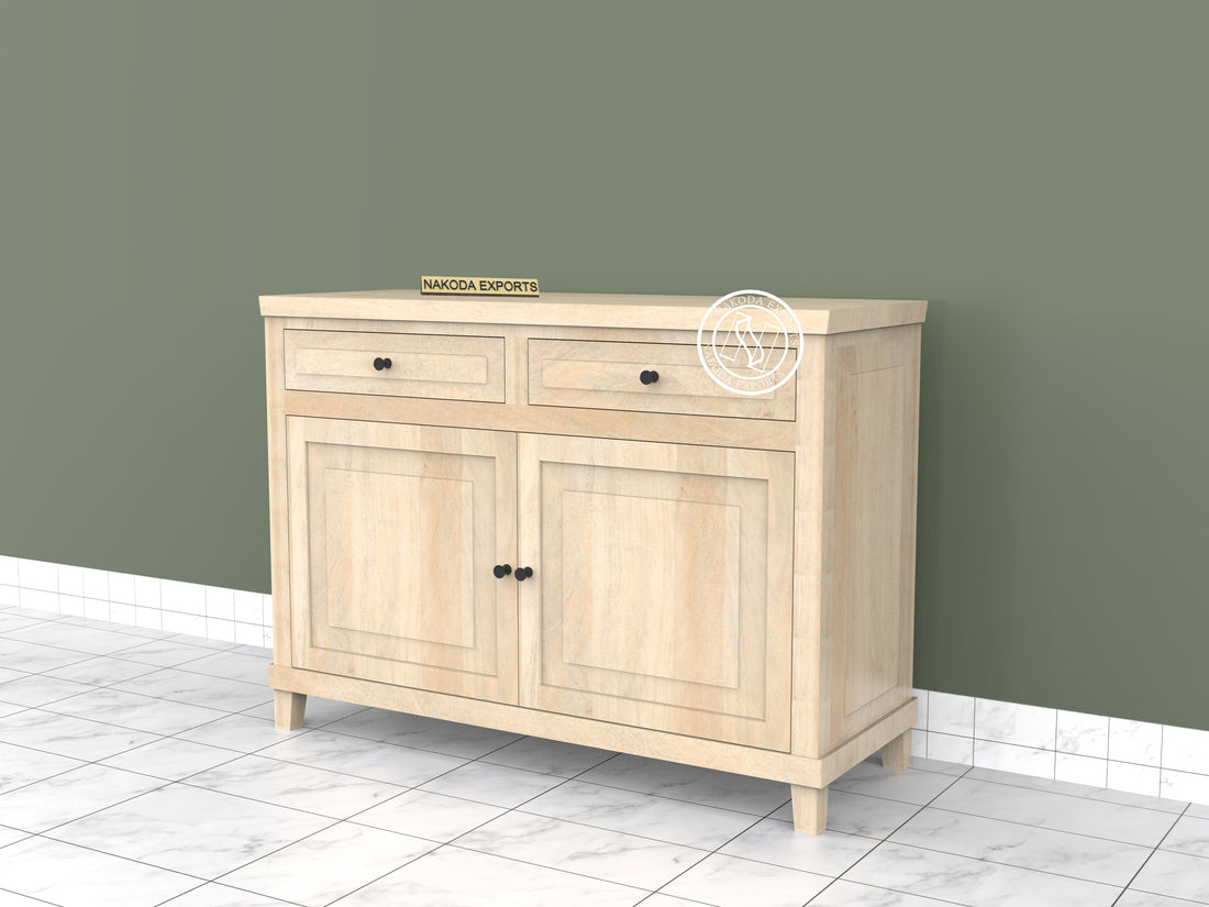 Rustic Charm Mango Wood Sideboard