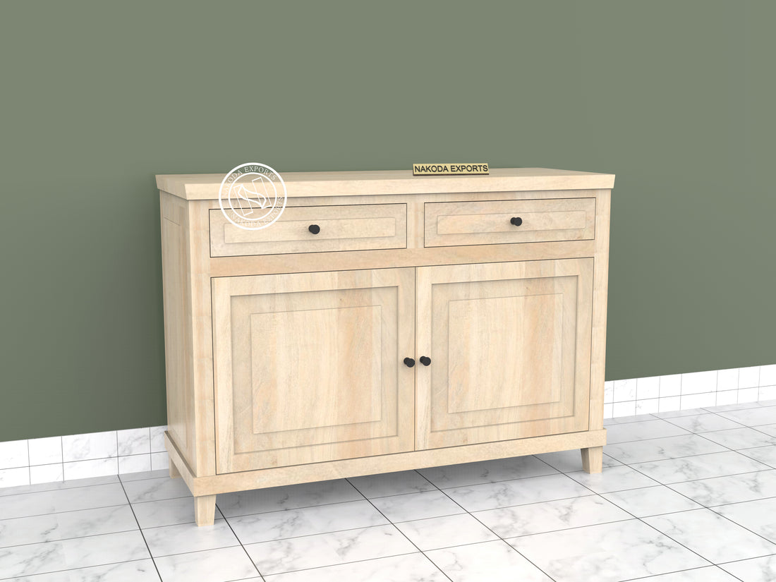 Rustic Charm Mango Wood Sideboard