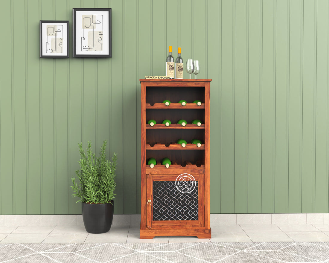 Exquisite Bar Cabinet with Dark Finish