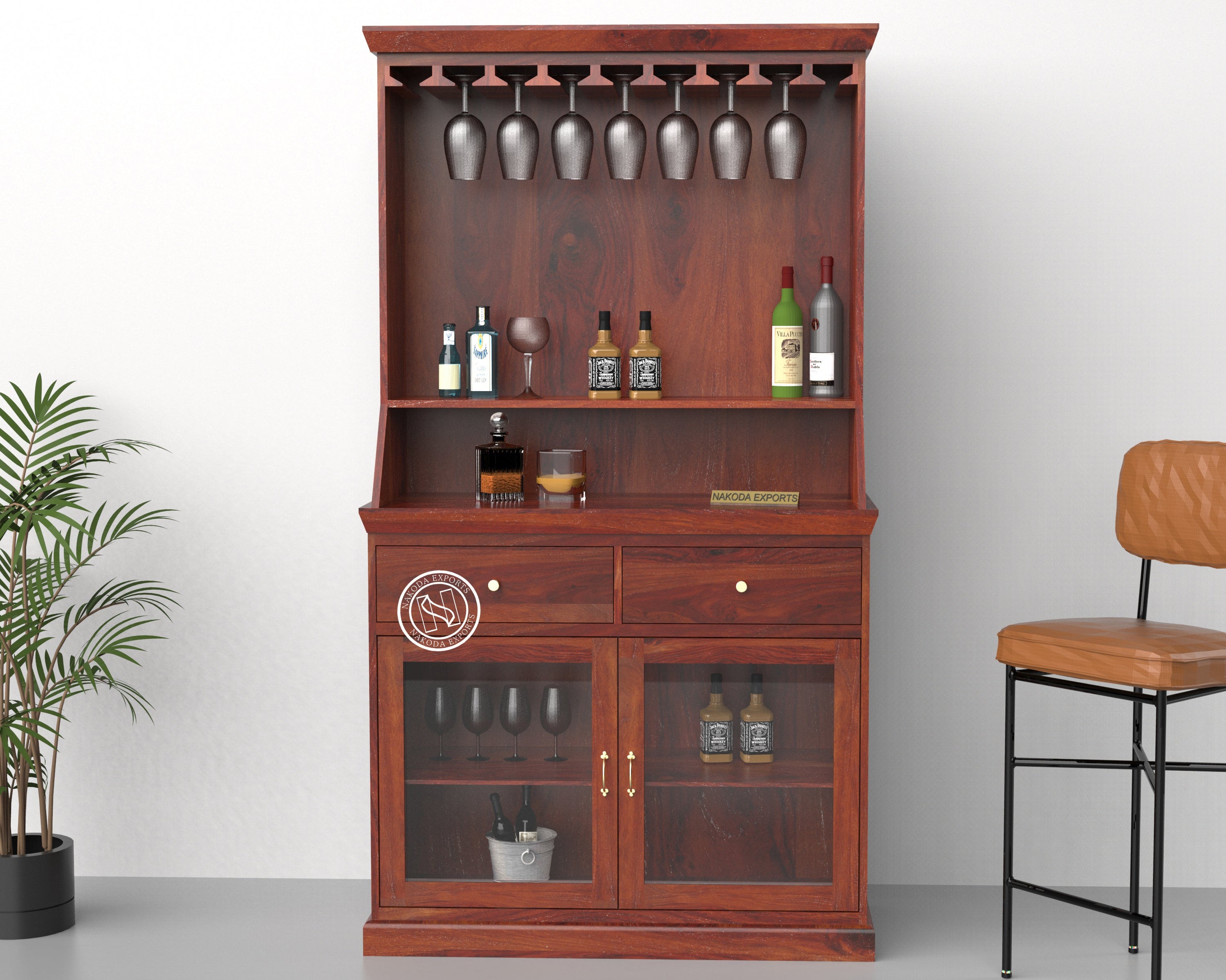 Heritage Wine & Display Bar Cabinet