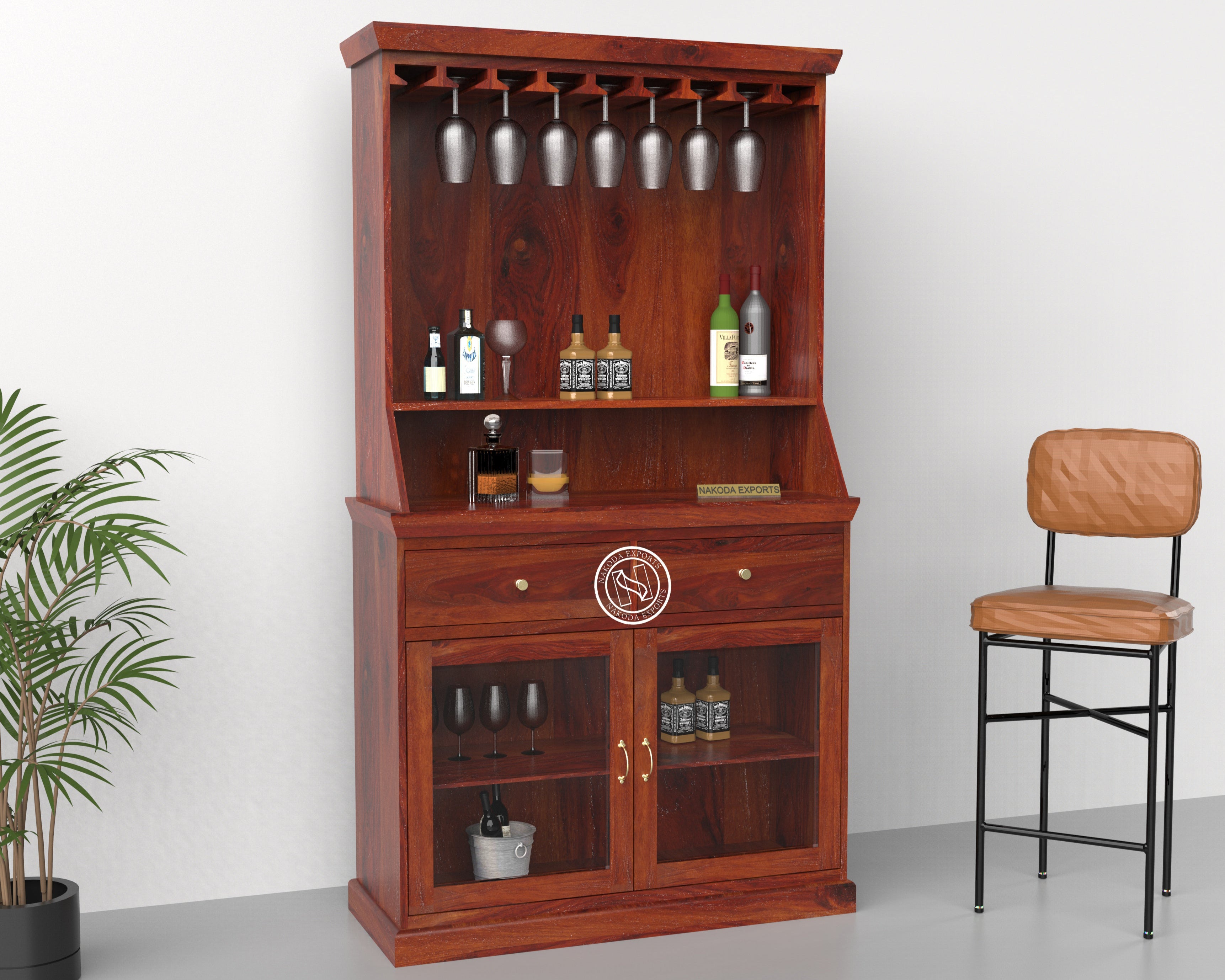 Heritage Wine & Display Bar Cabinet