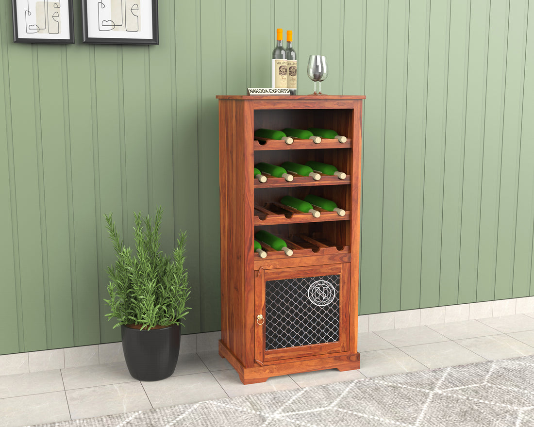 Exquisite Bar Cabinet with Dark Finish