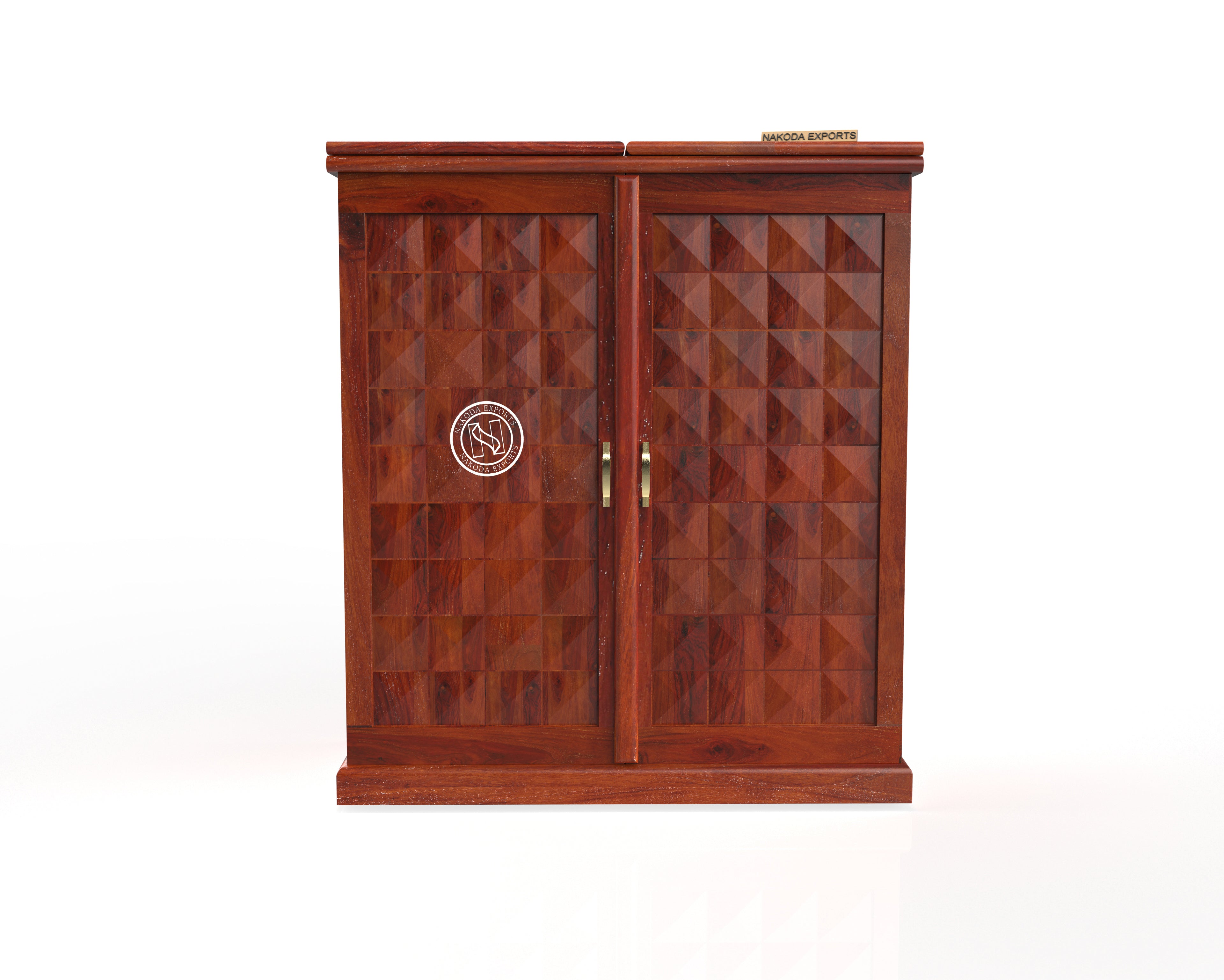 Sheesham Diamond Bar Cabinet