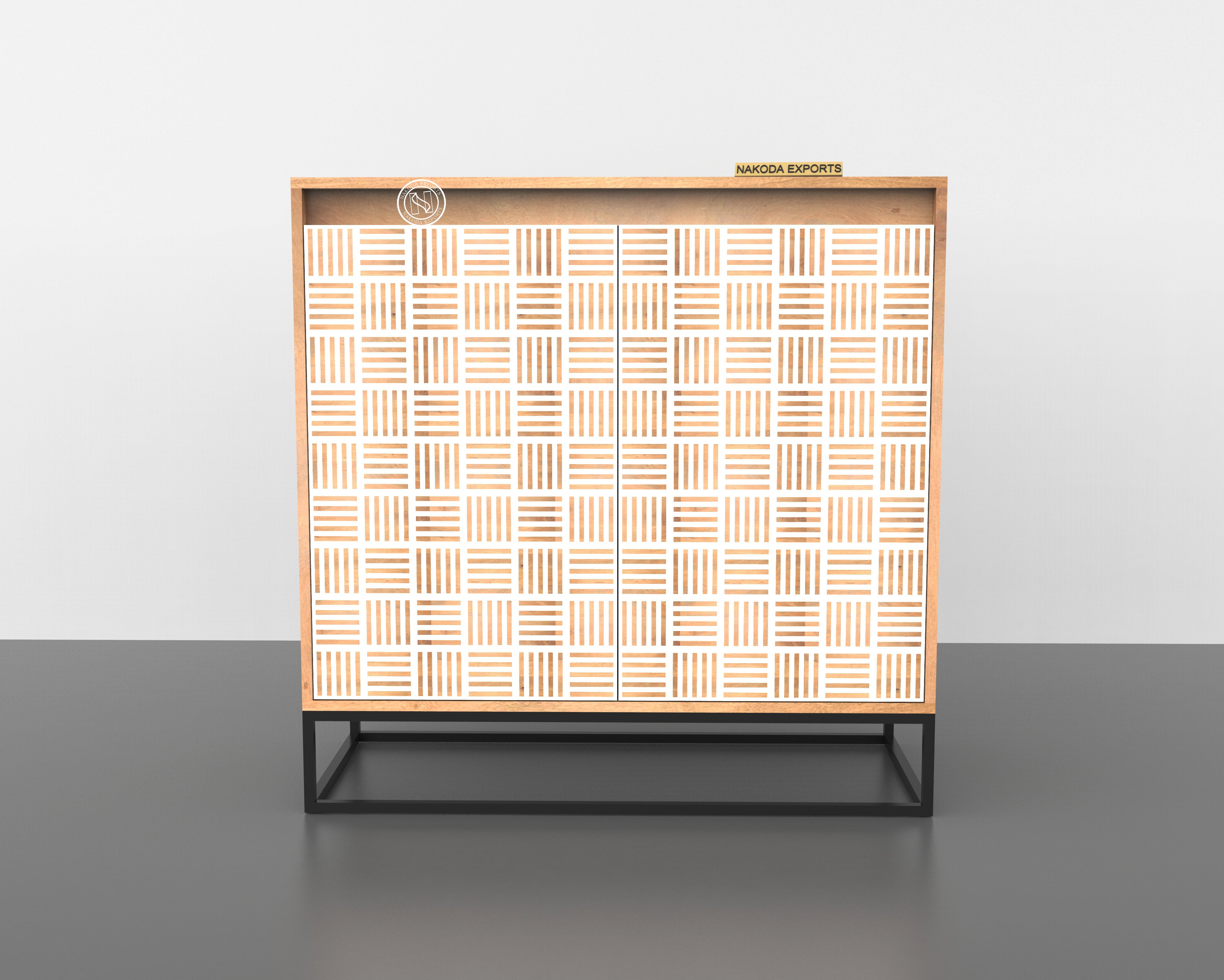 Kubb Pattern 2 Door Cabinet