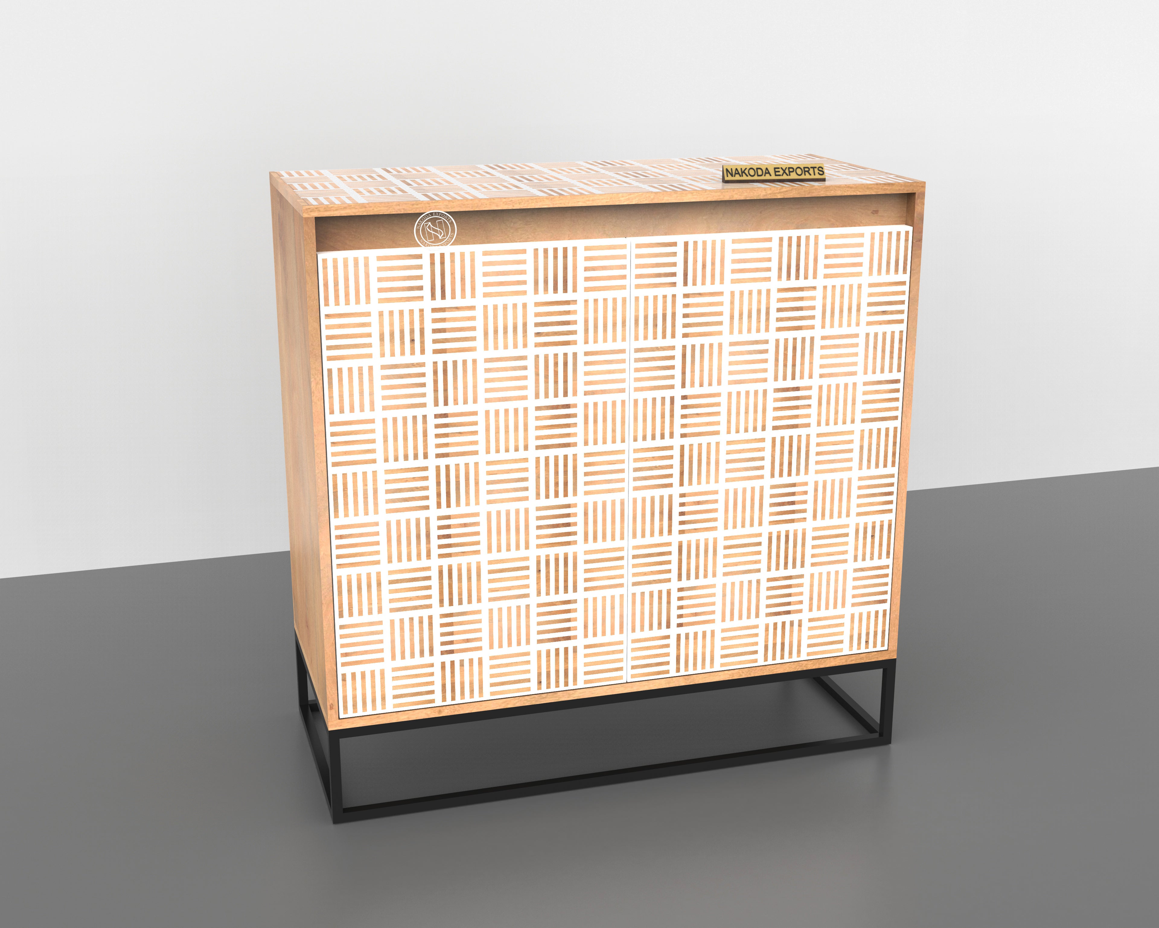 Kubb Pattern 2 Door Cabinet