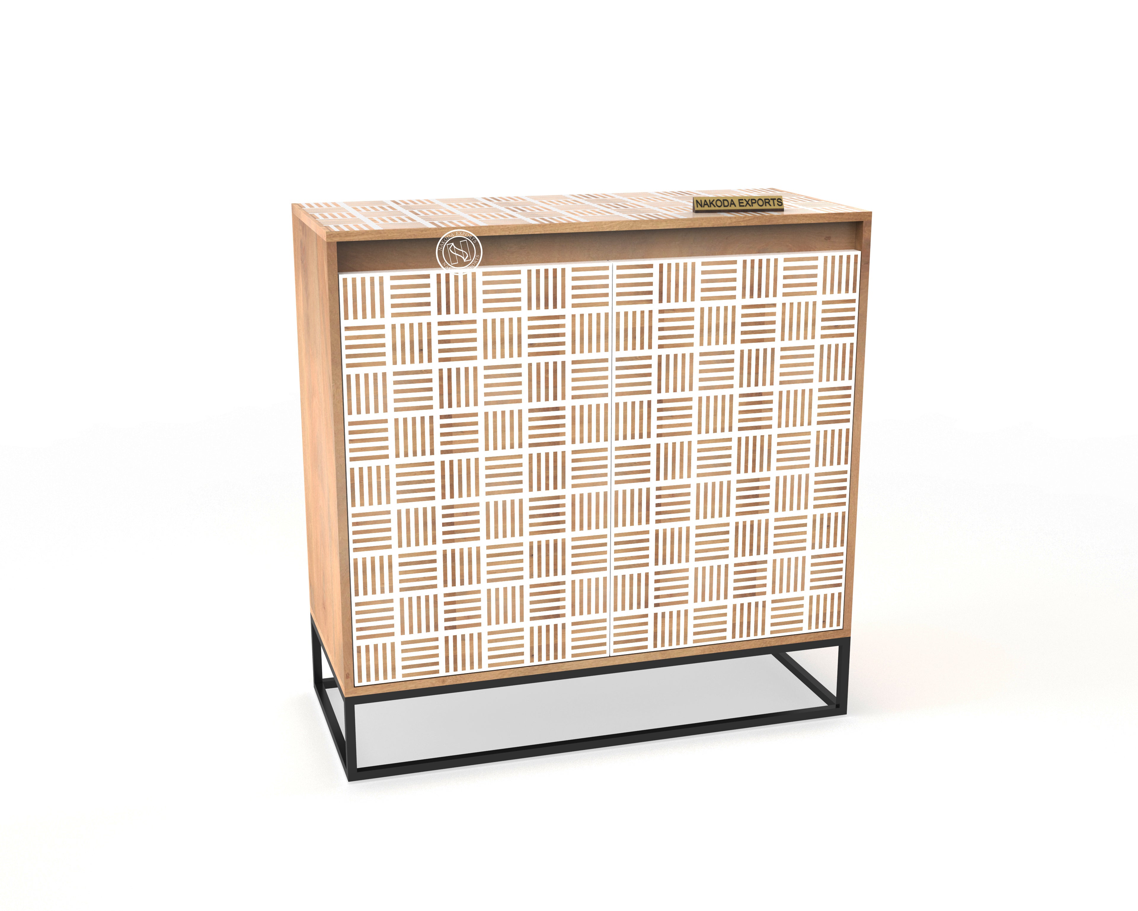 Kubb Pattern 2 Door Cabinet