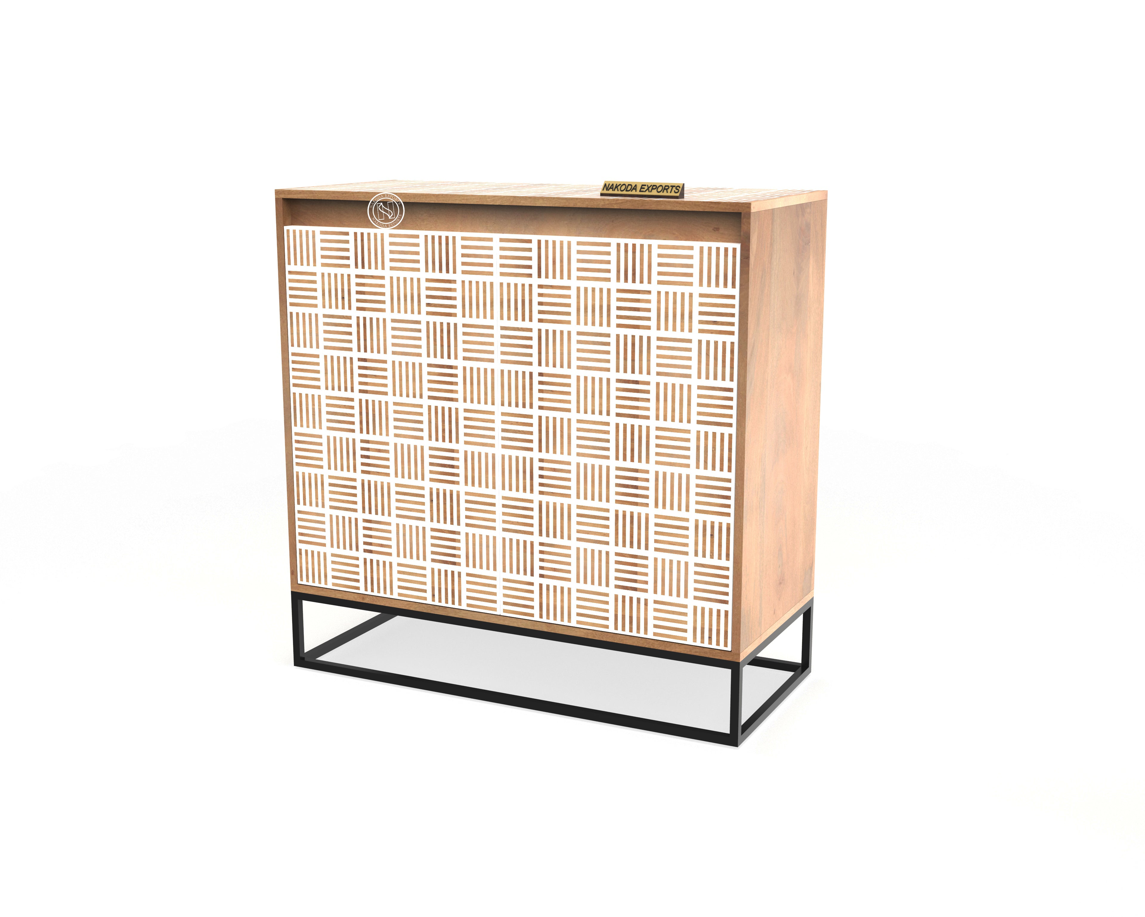 Kubb Pattern 2 Door Cabinet