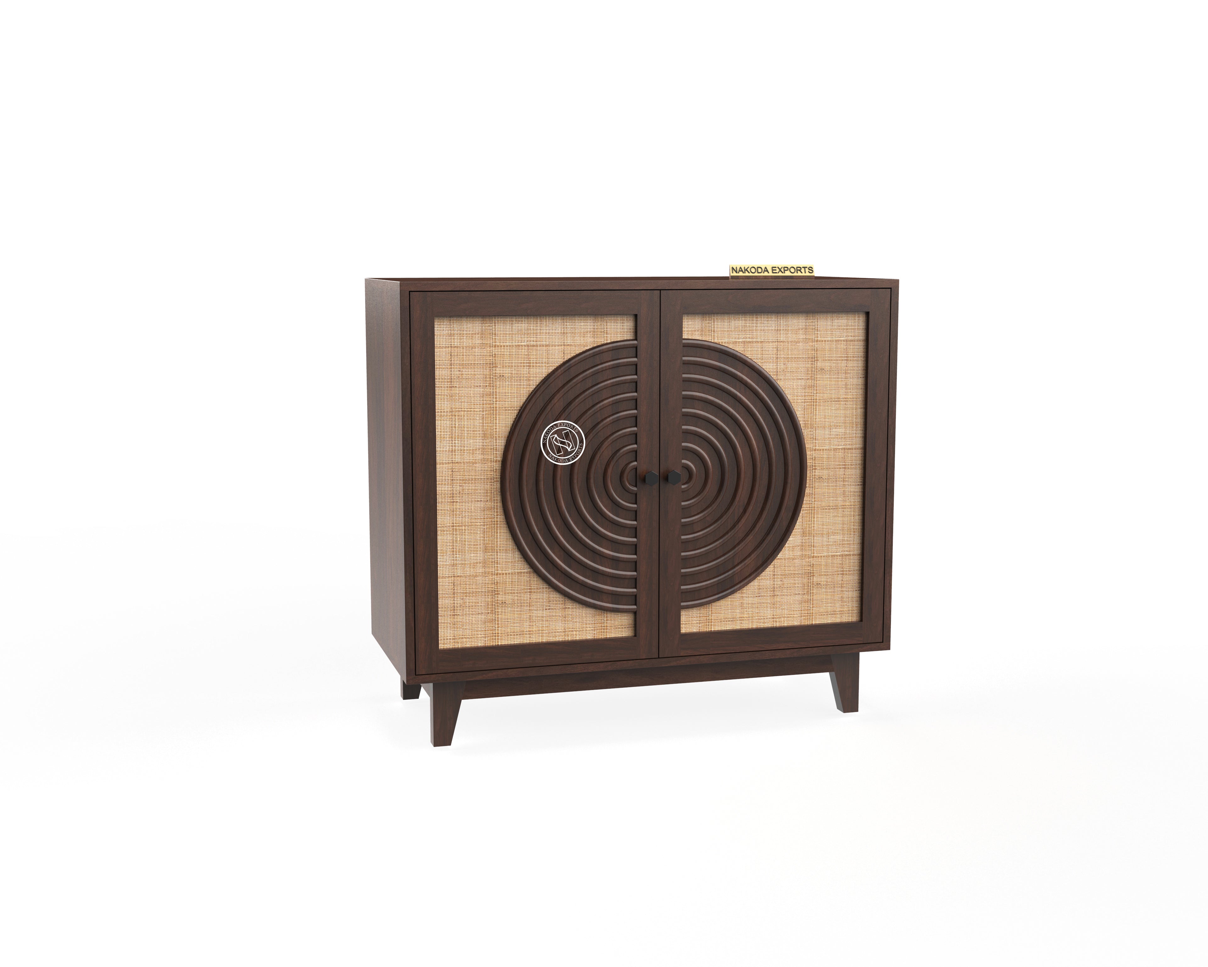 Raya Rattan Accent Cabinet