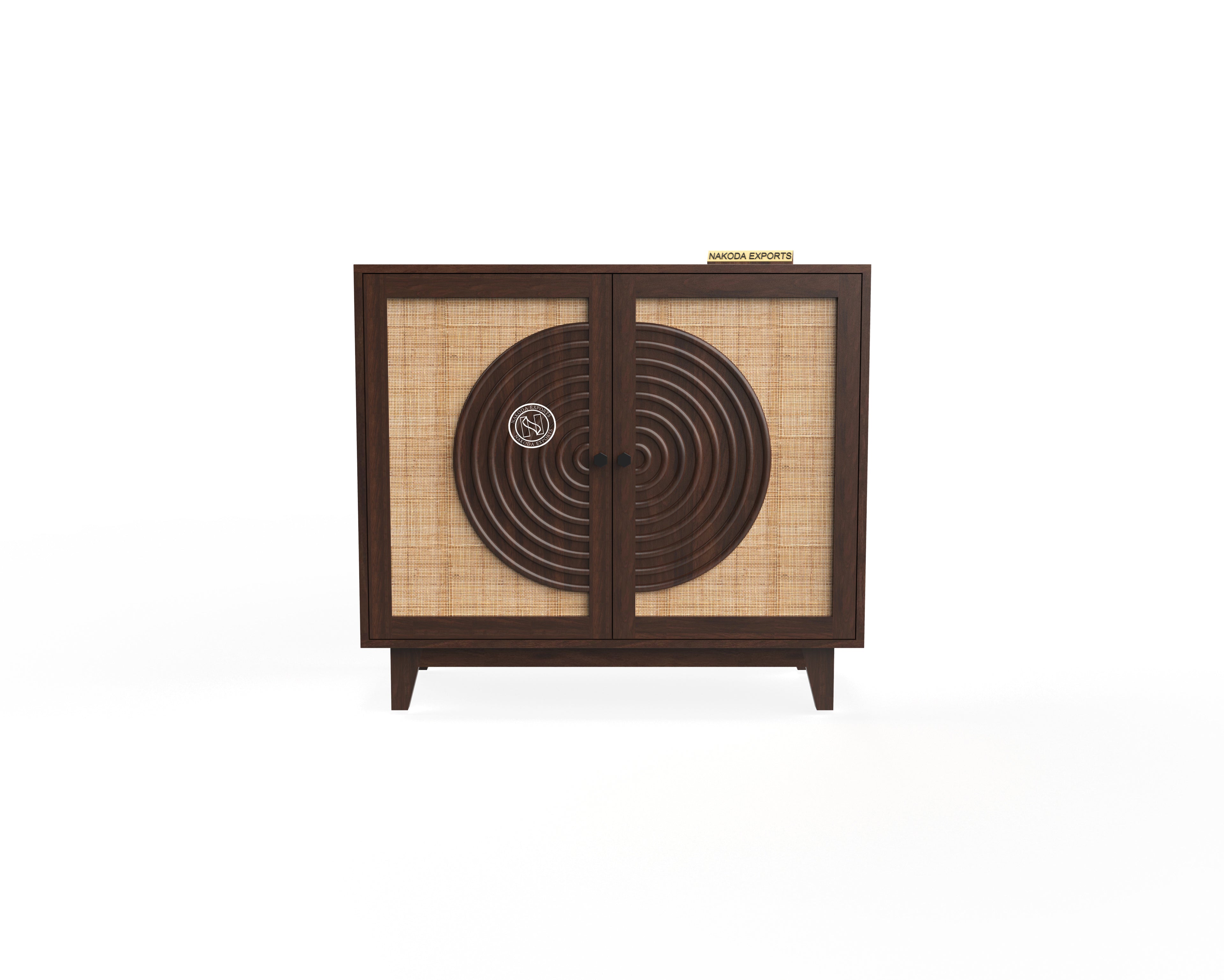 Raya Rattan Accent Cabinet