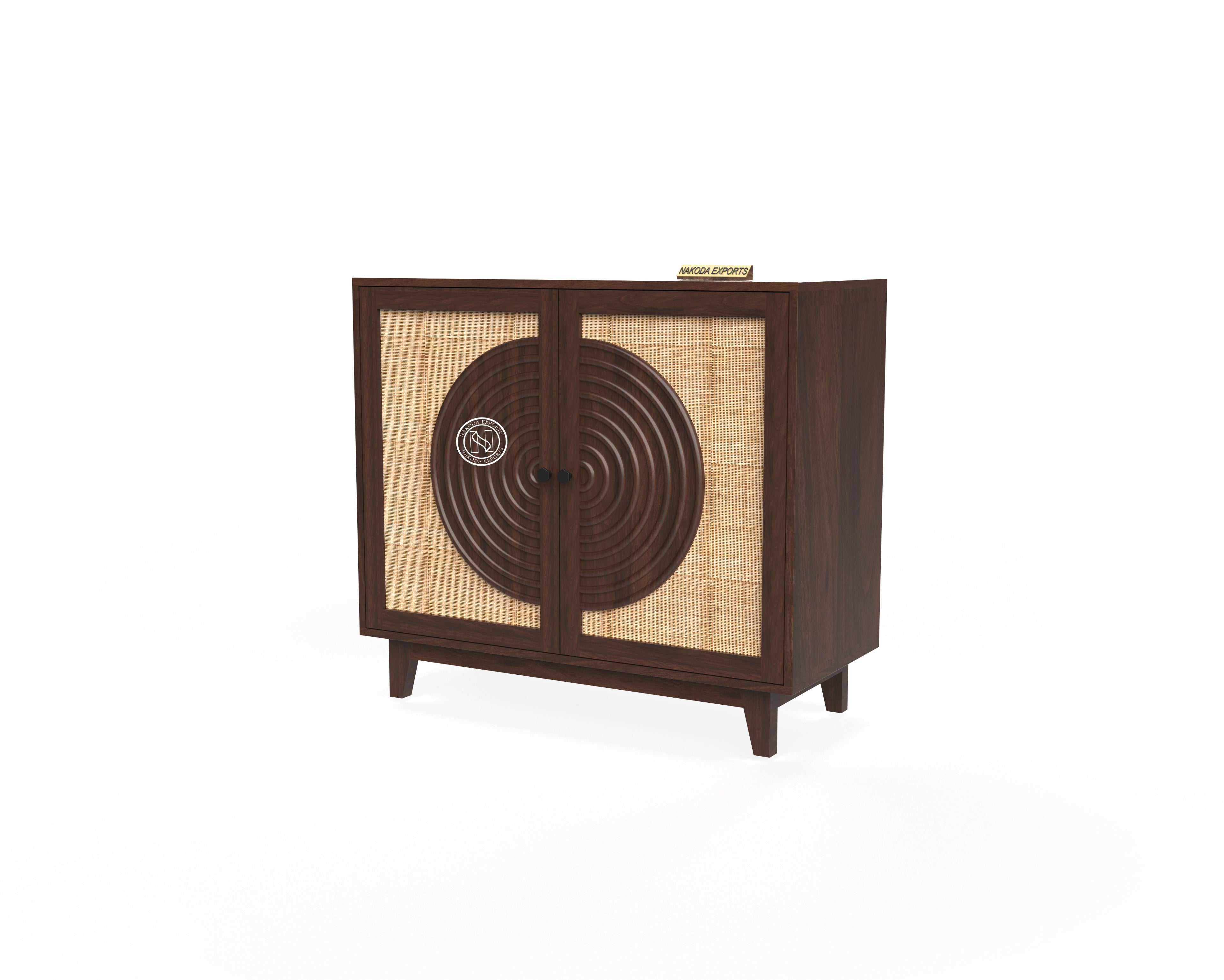 Raya Rattan Accent Cabinet