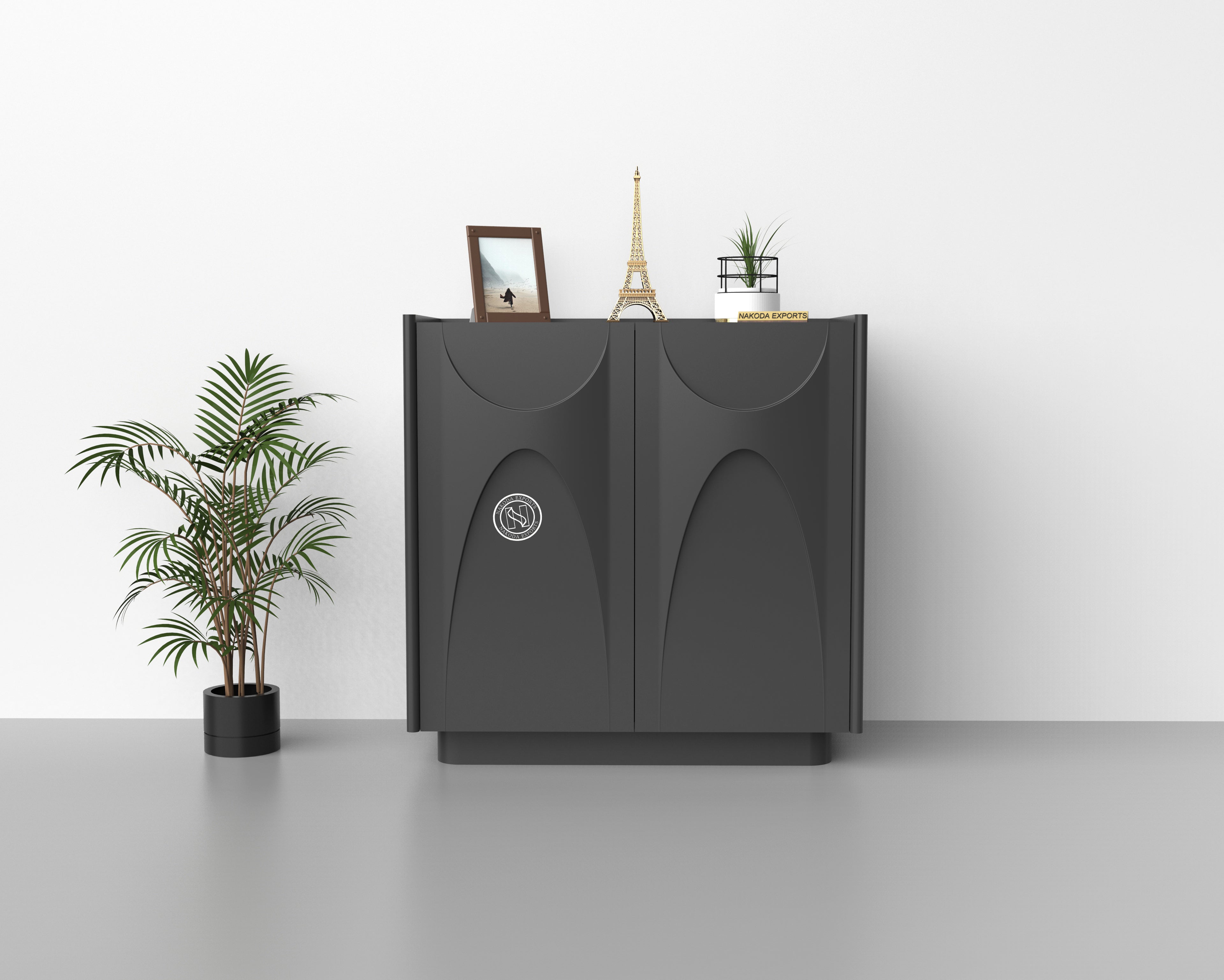 Luna Black Designer Cabinet