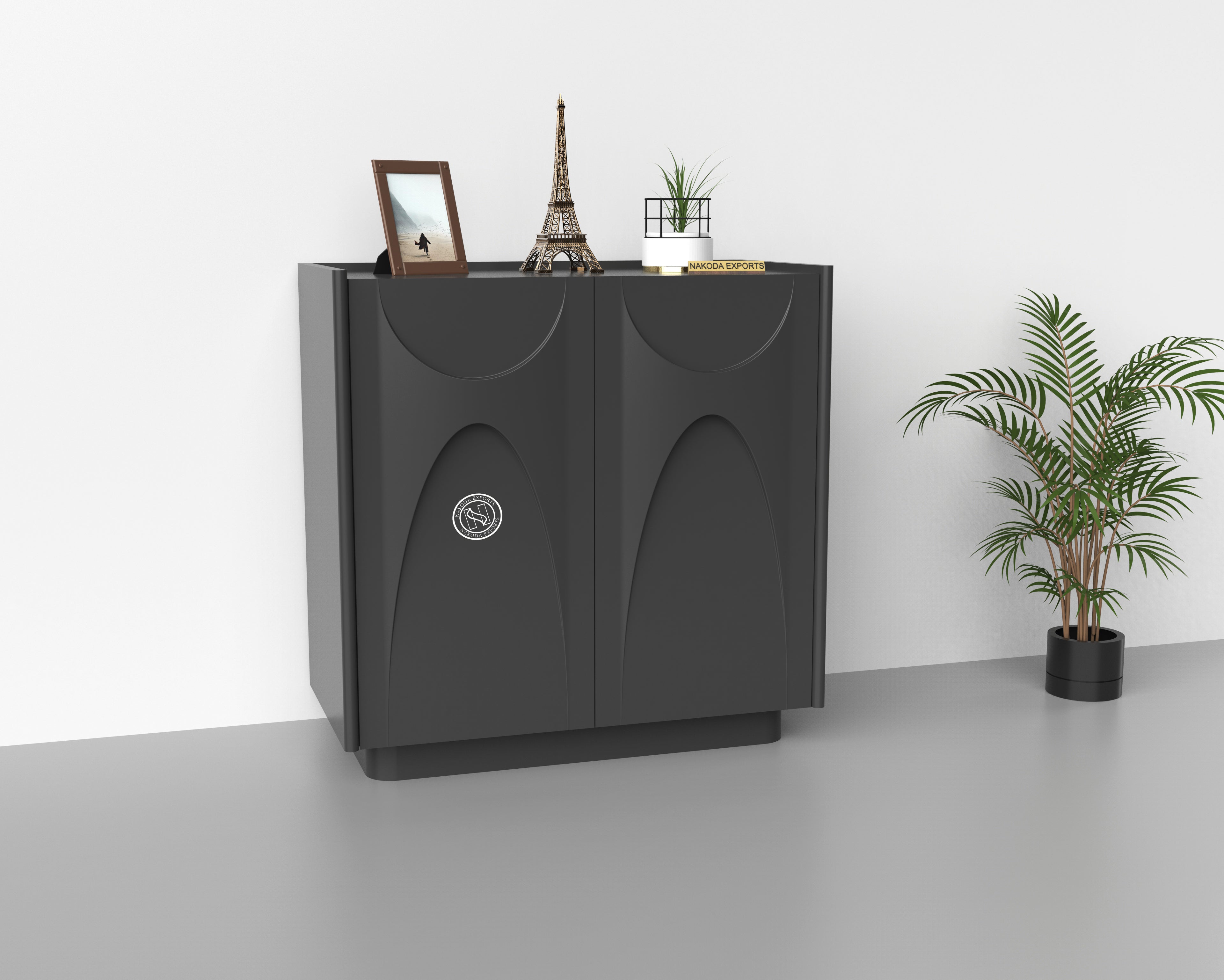 Luna Black Designer Cabinet