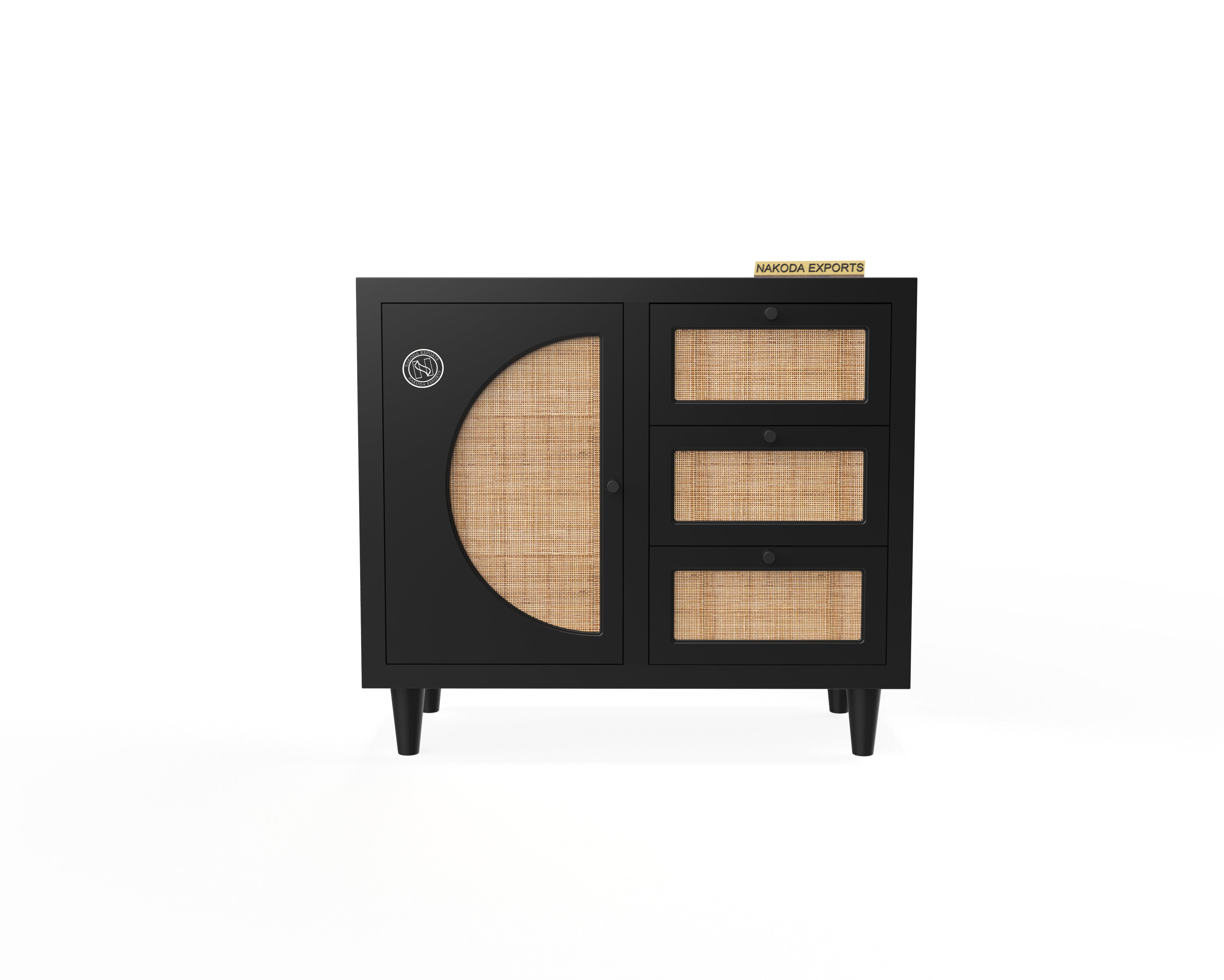 The Rattan Accent Storage Cabinet