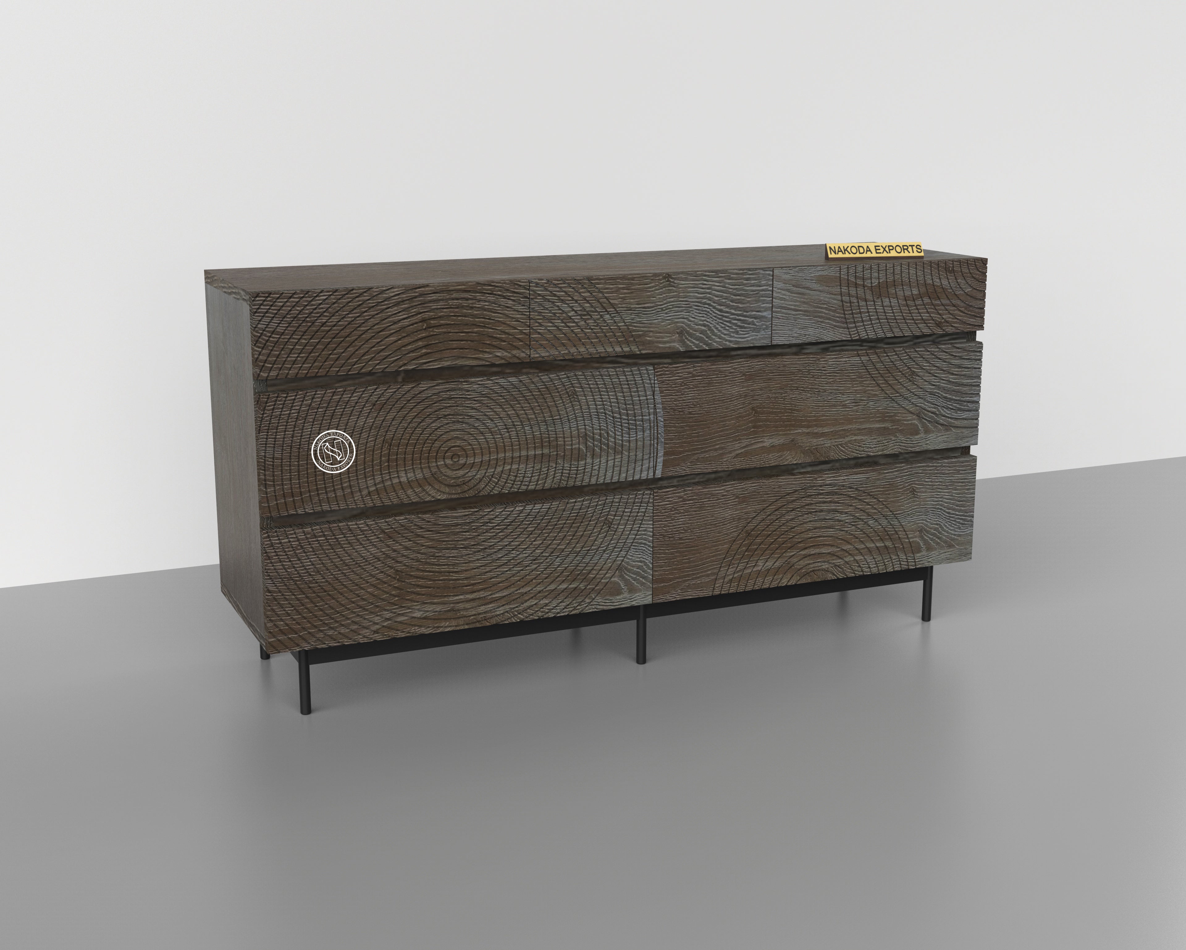 RUSTIC RINGS CHEST OF DRAWER