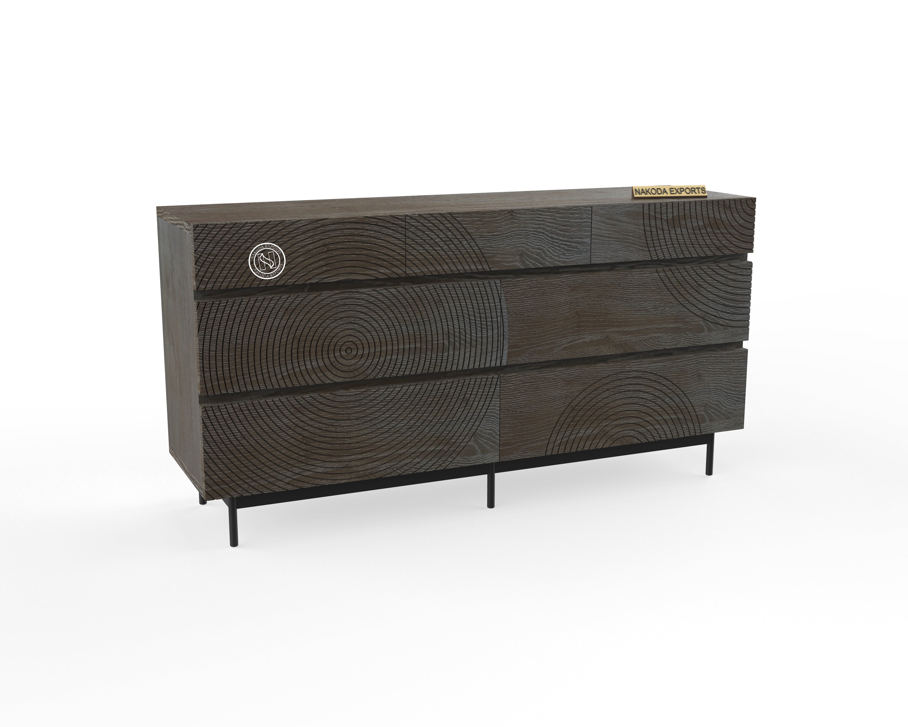 RUSTIC RINGS CHEST OF DRAWER