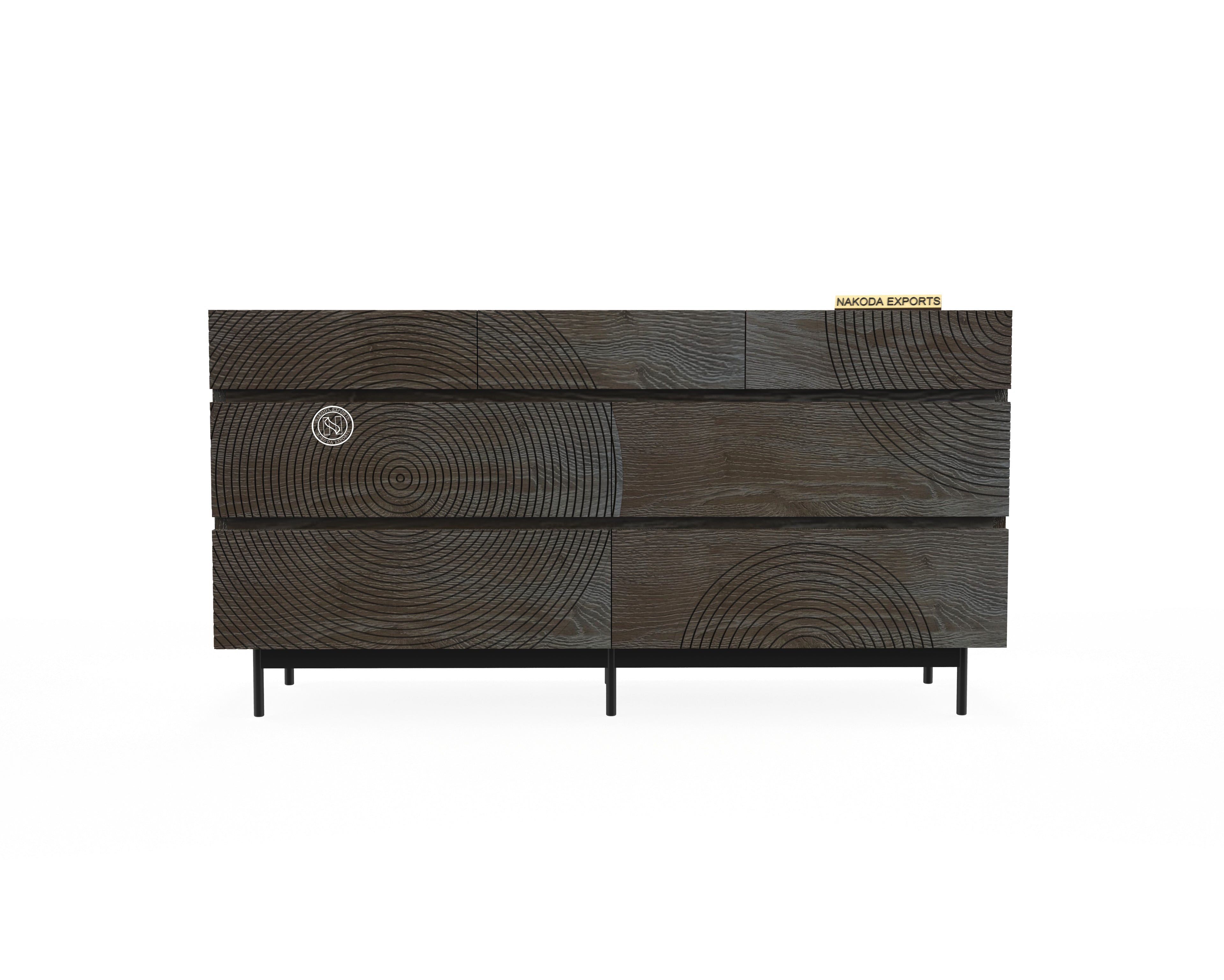 RUSTIC RINGS CHEST OF DRAWER