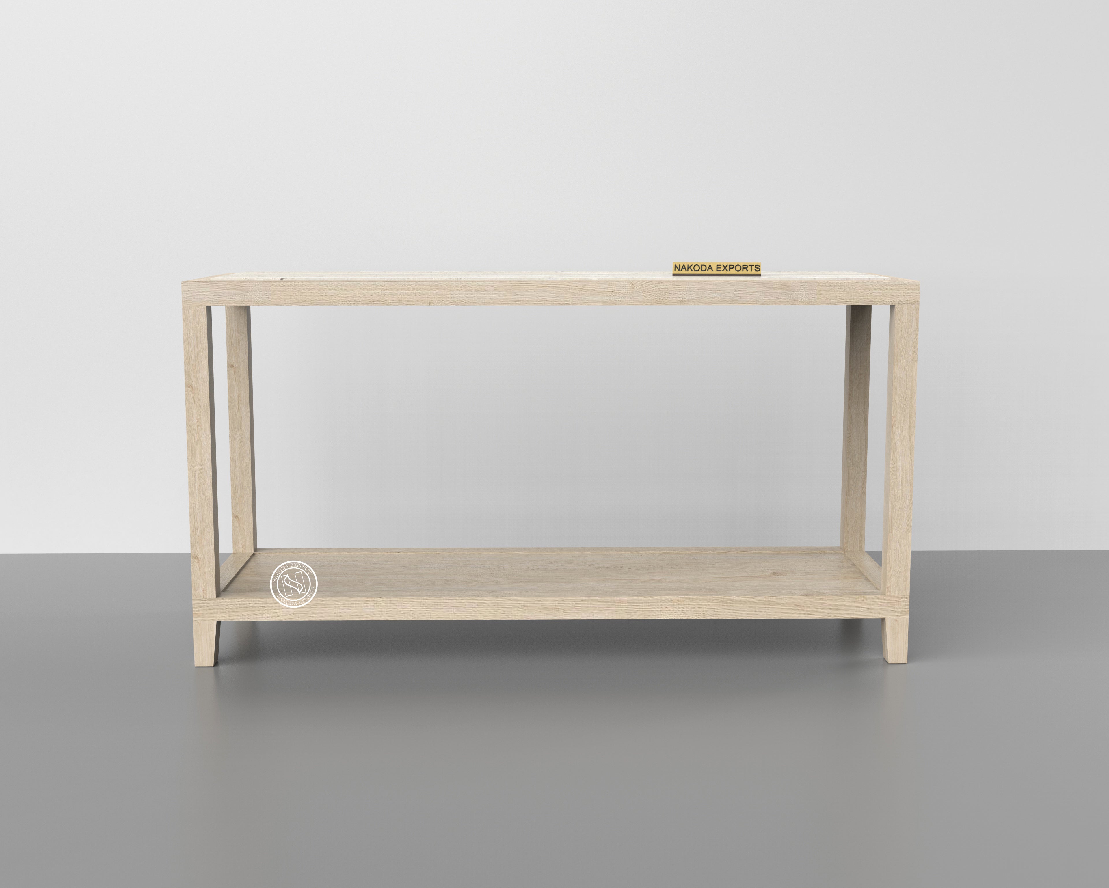 Linea Travertine Console Table