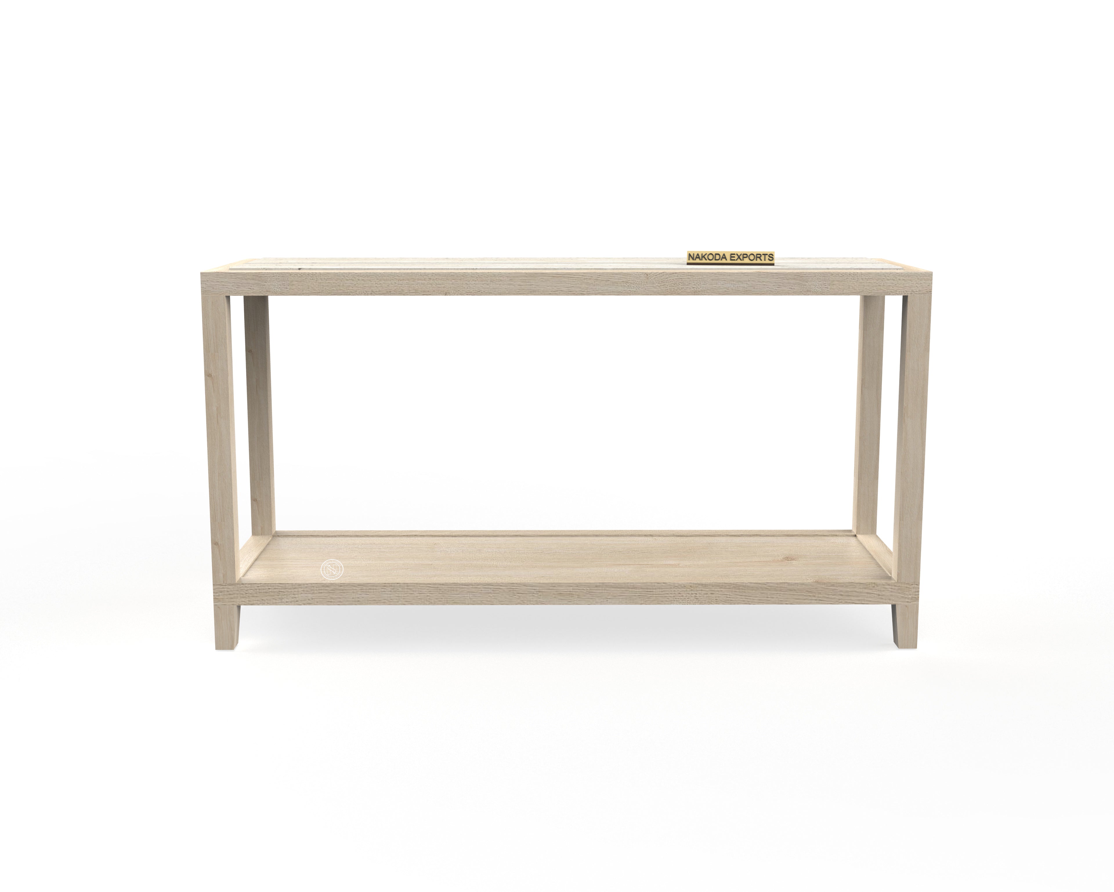 Linea Travertine Console Table