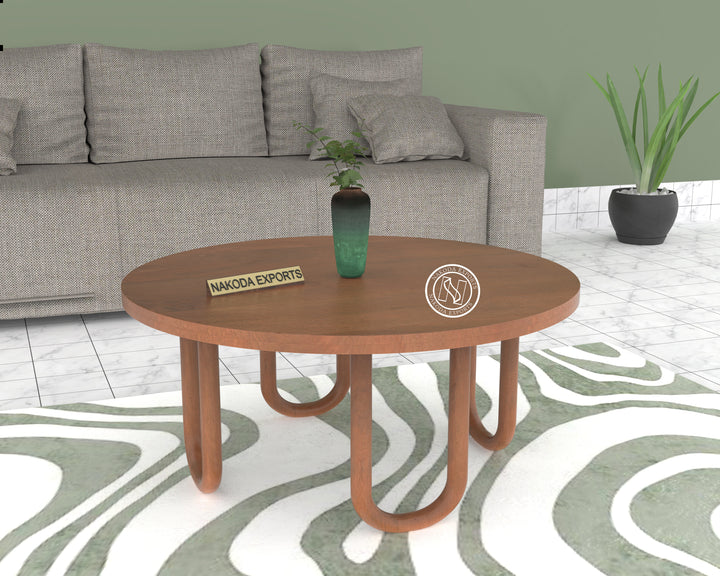 Modern Round Wooden Coffee Table