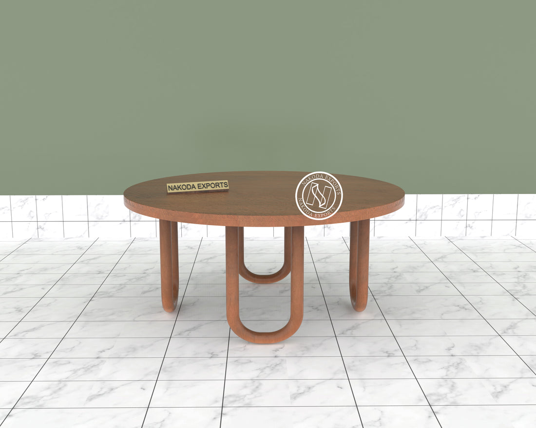 Modern Round Wooden Coffee Table