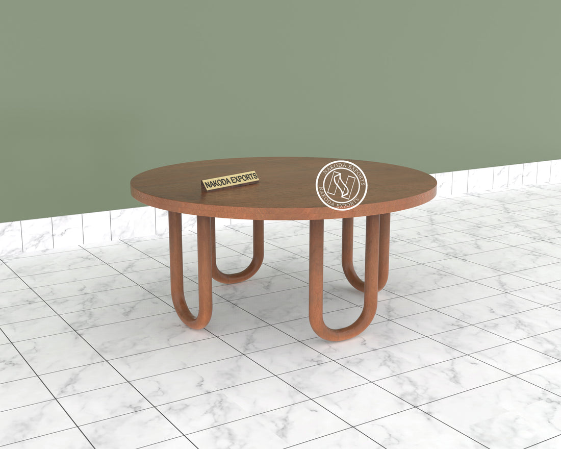 Modern Round Wooden Coffee Table