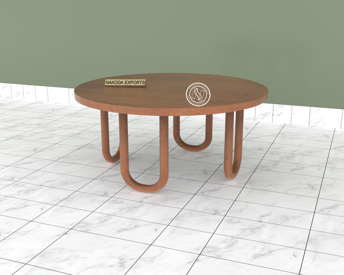 Modern Round Wooden Coffee Table