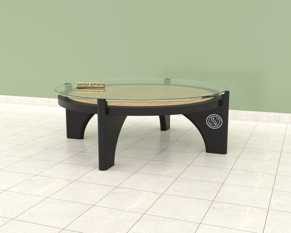 Cane nd Glass Coffee Table