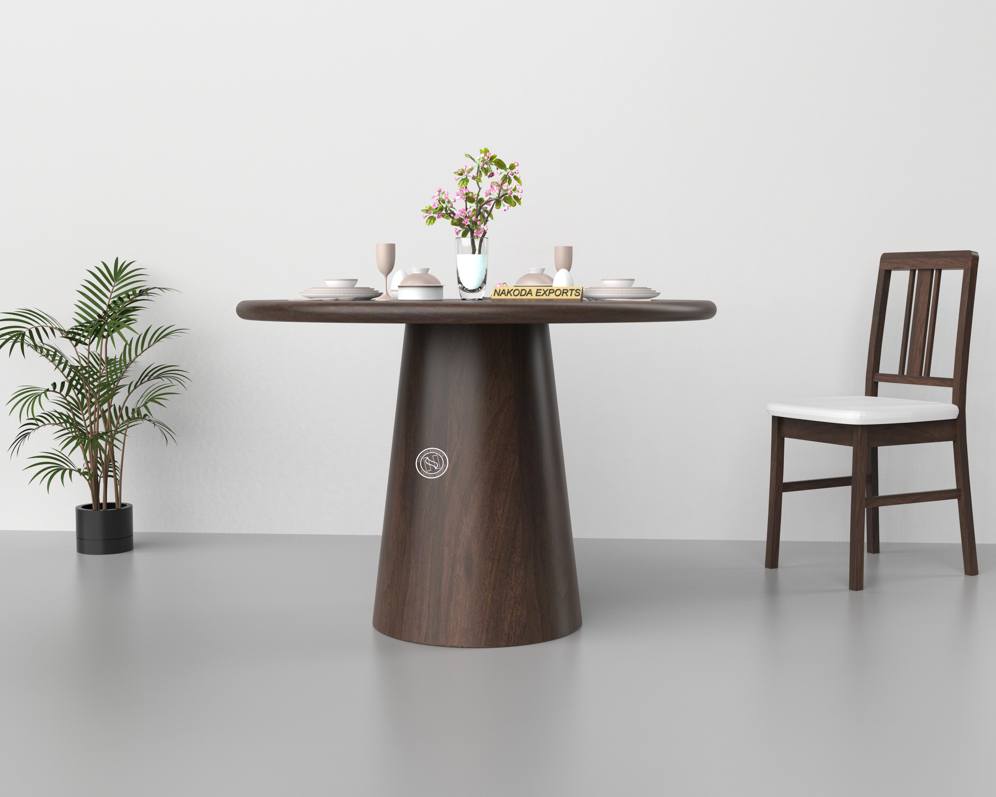 Solid Mango Wood Round Table