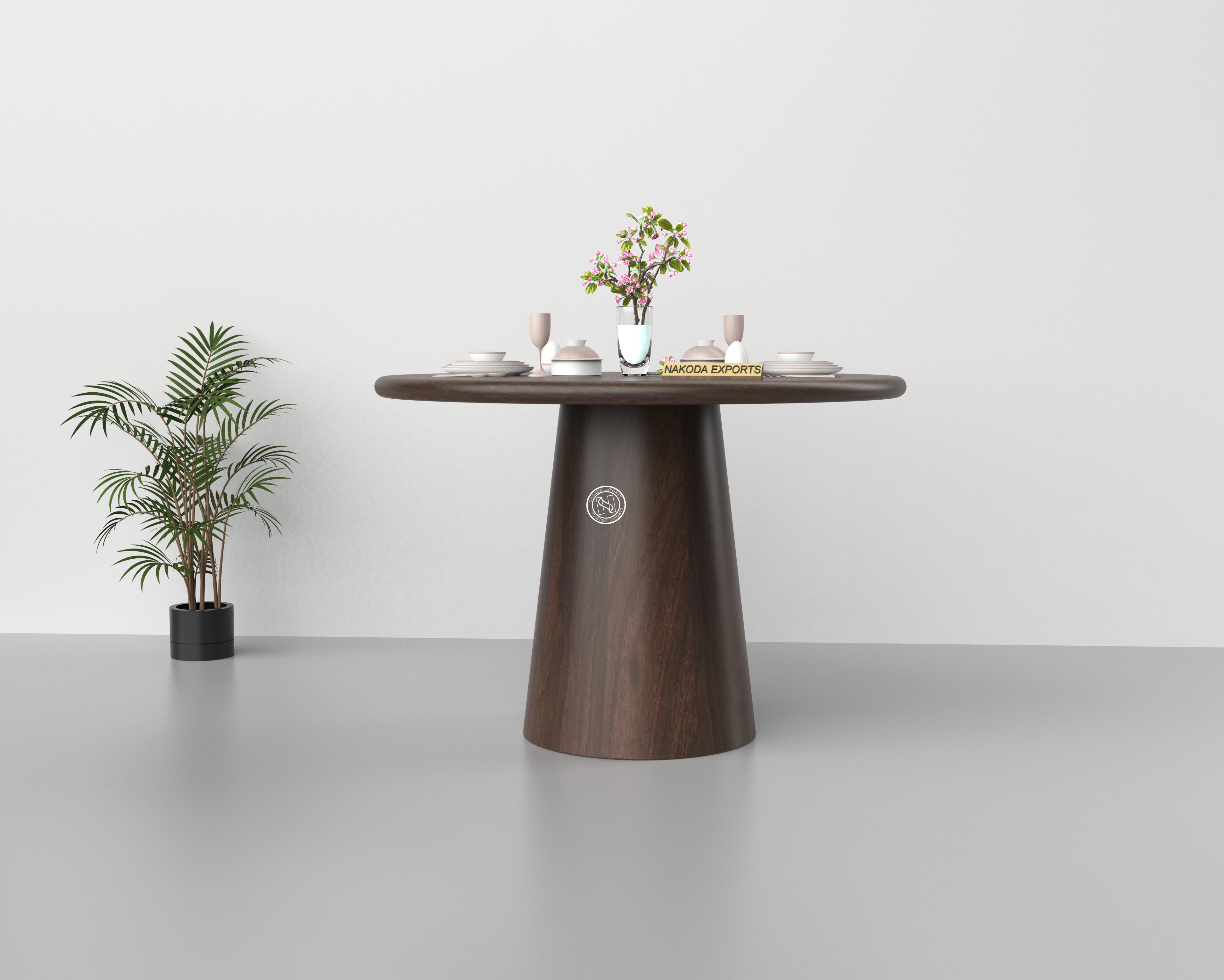 Solid Mango Wood Round Table