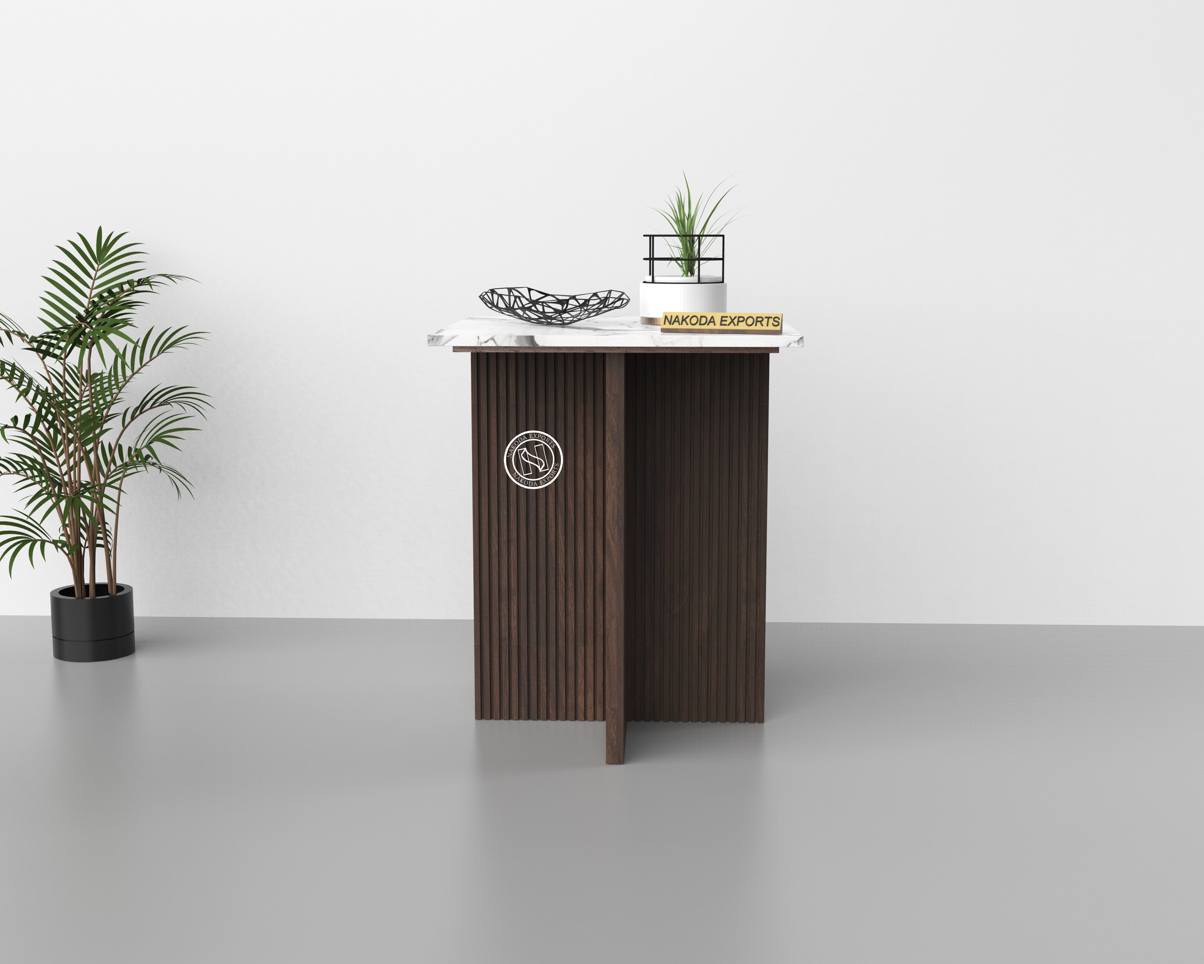 Sophisticated Marble-Top Console Table