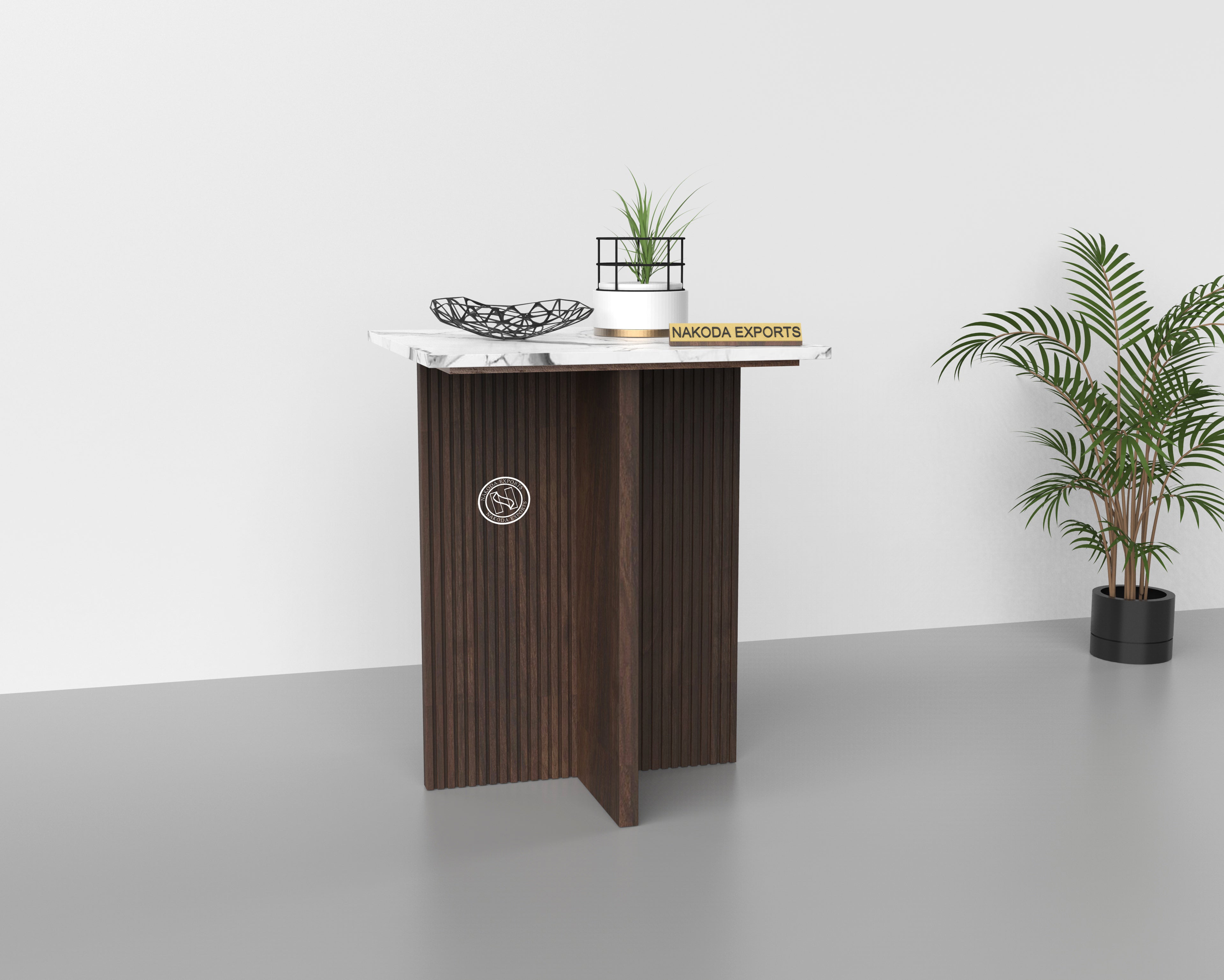 Sophisticated Marble-Top Console Table