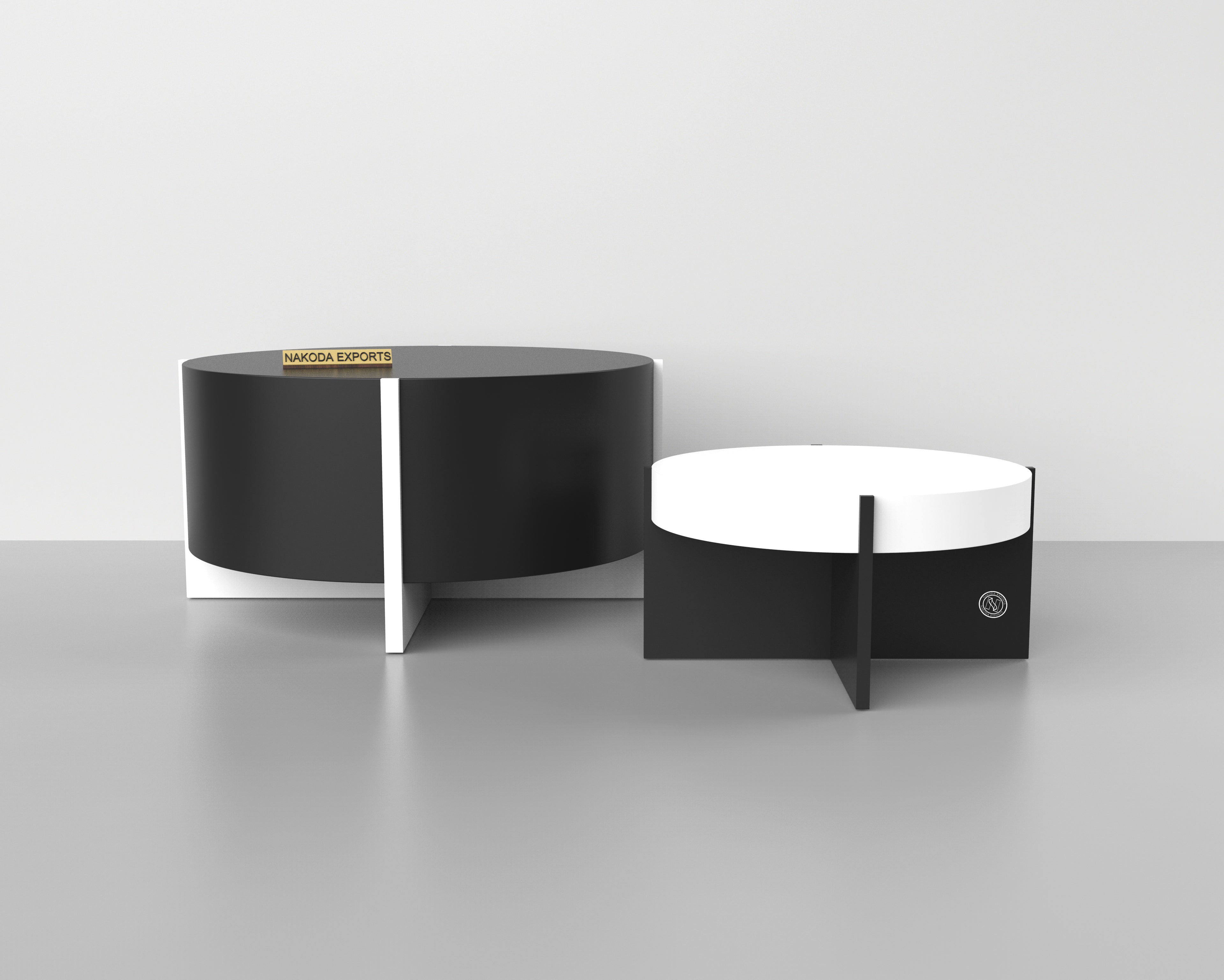 Black and White Nesting Tables