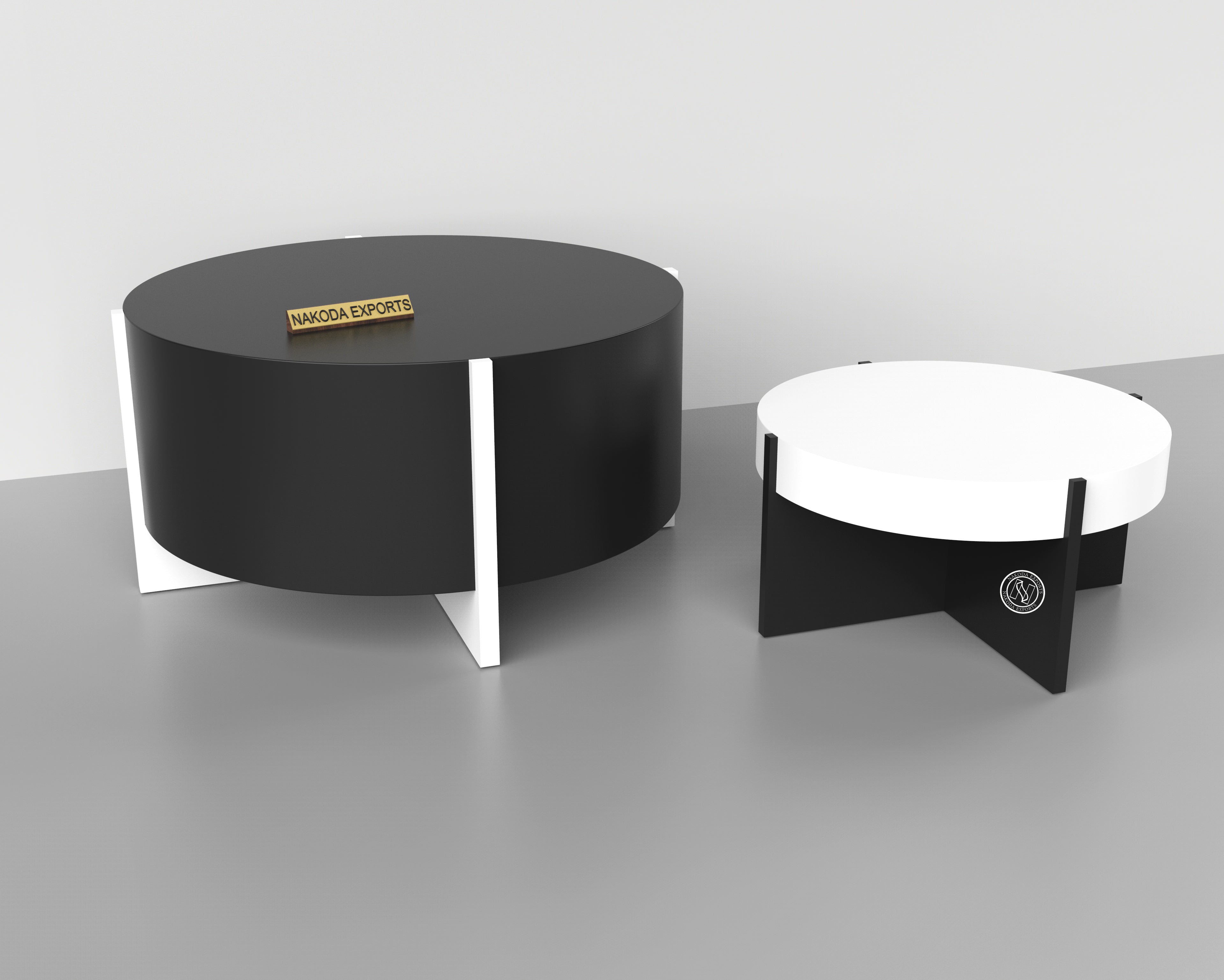 Black and White Nesting Tables