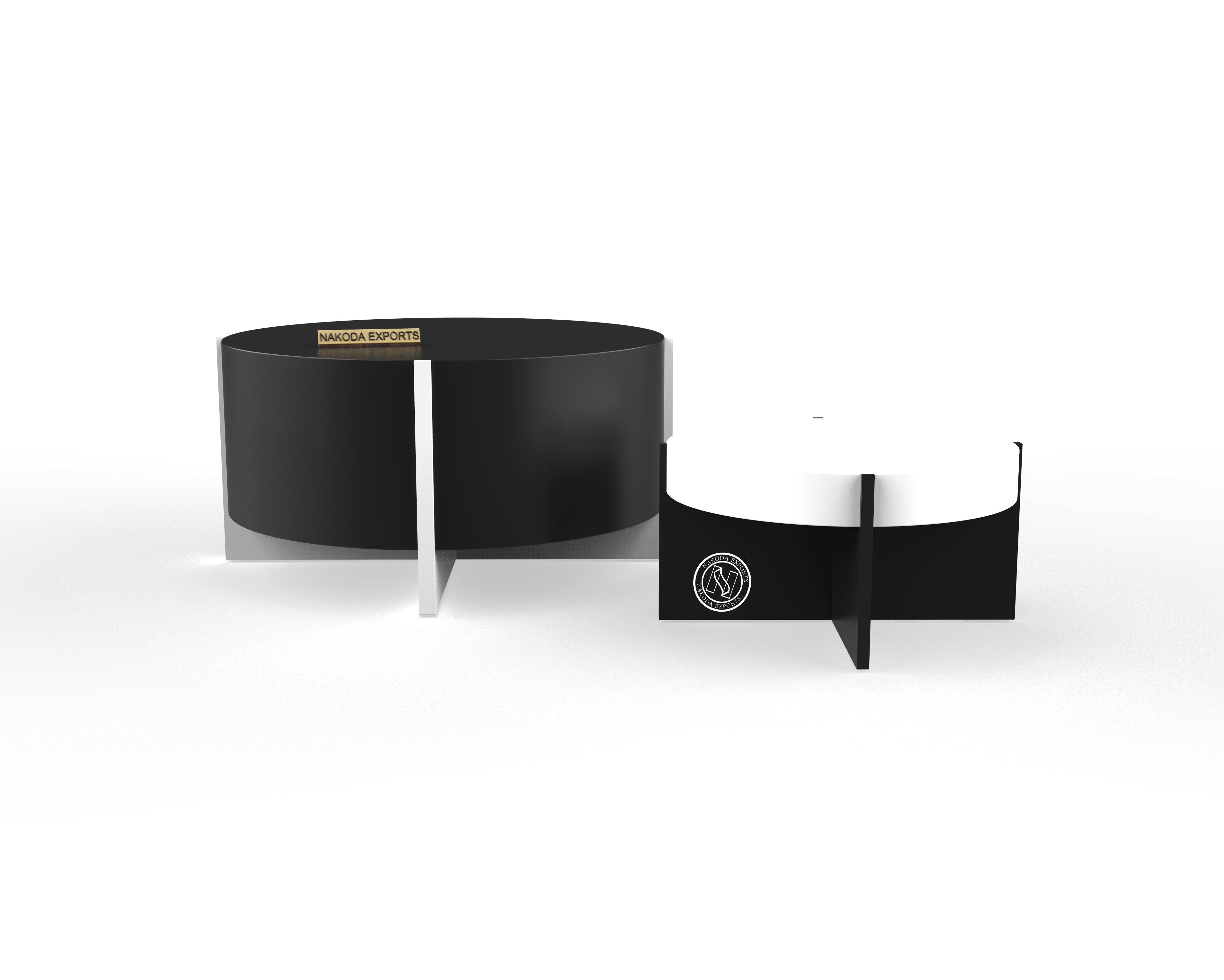 Black and White Nesting Tables