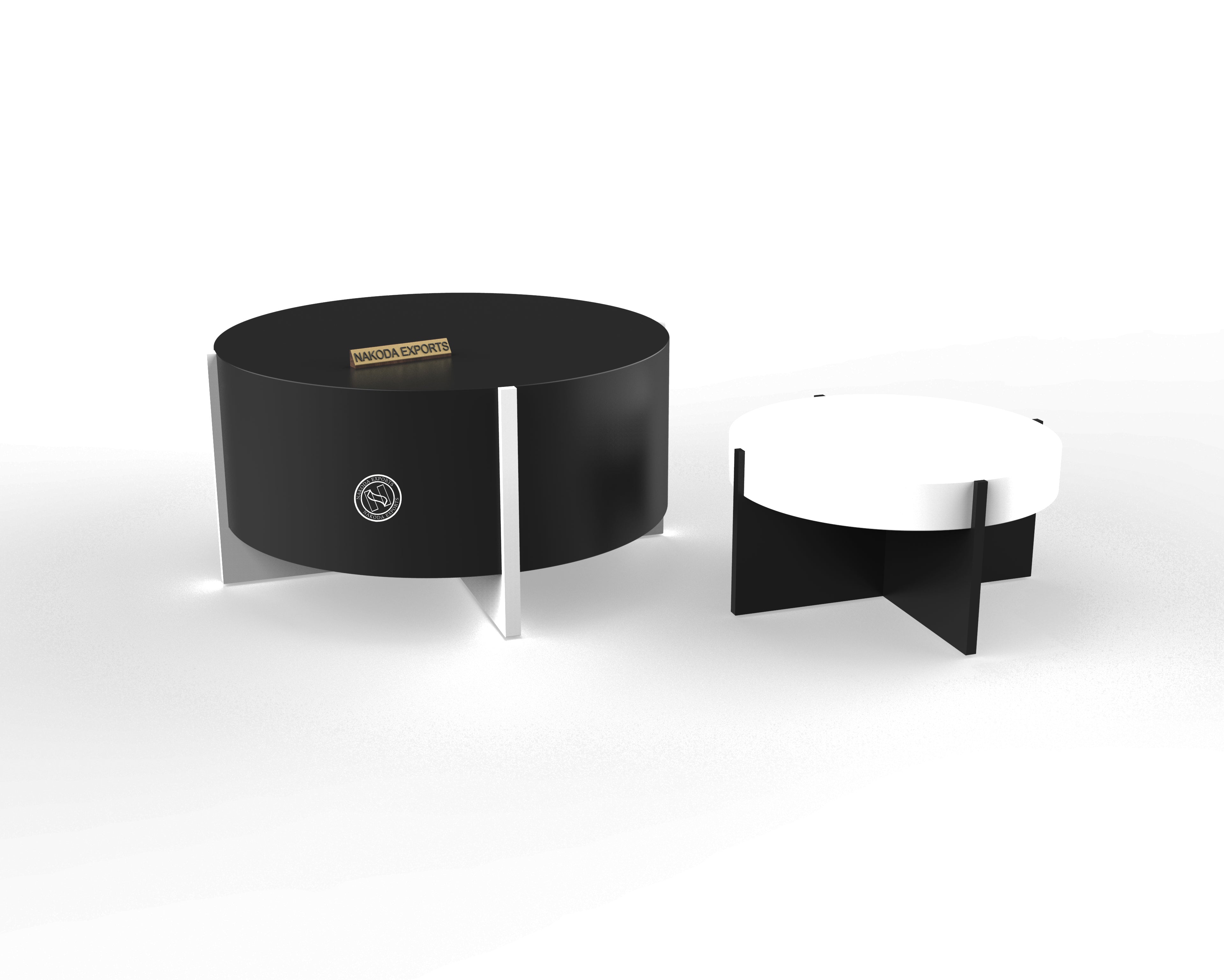 Black and White Nesting Tables