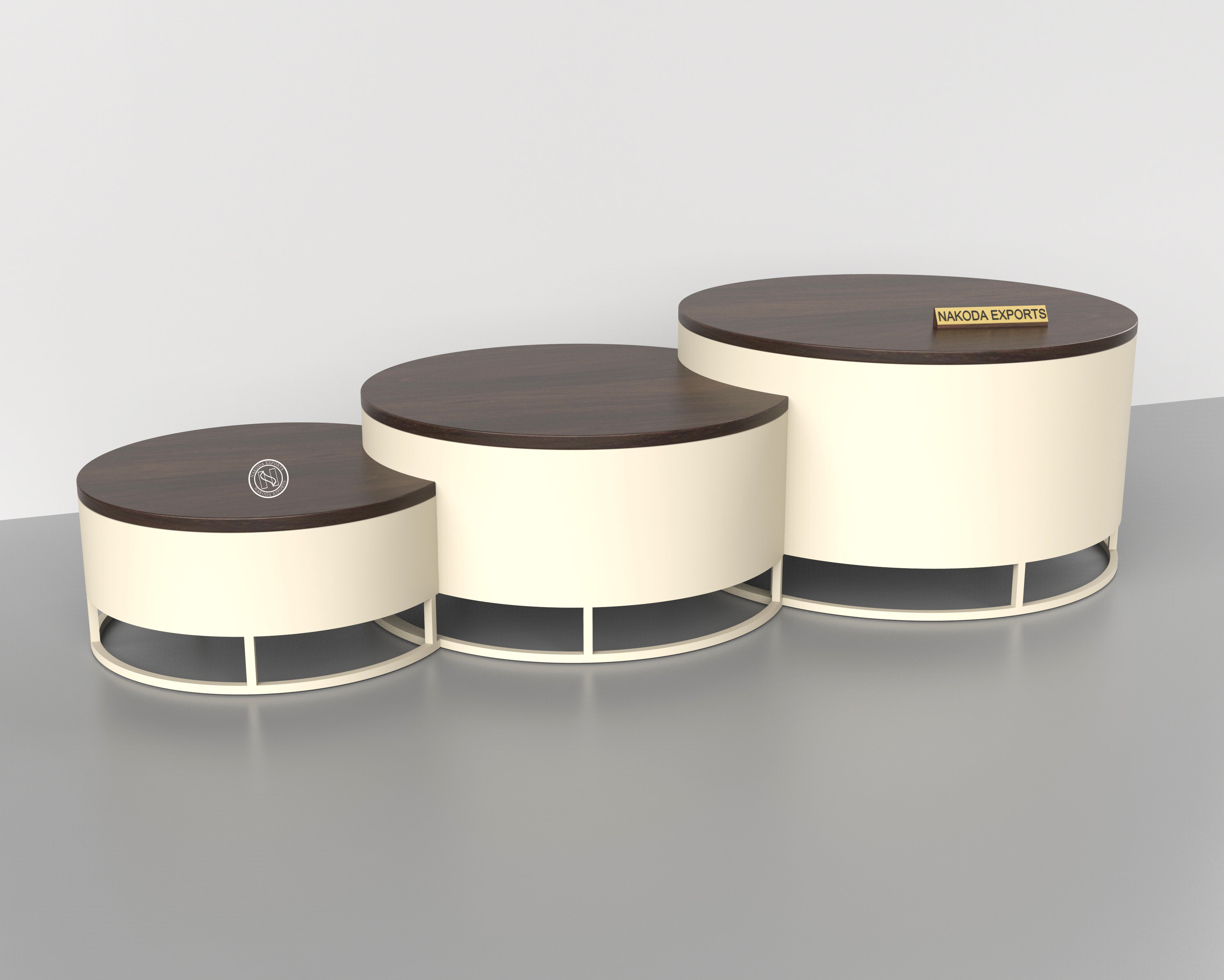 Elegant Nested Coffee Table Set