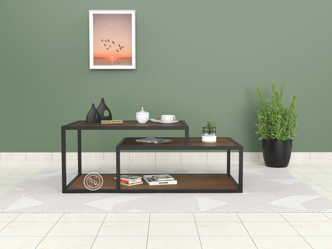 Modern Geometric Coffee Table Set