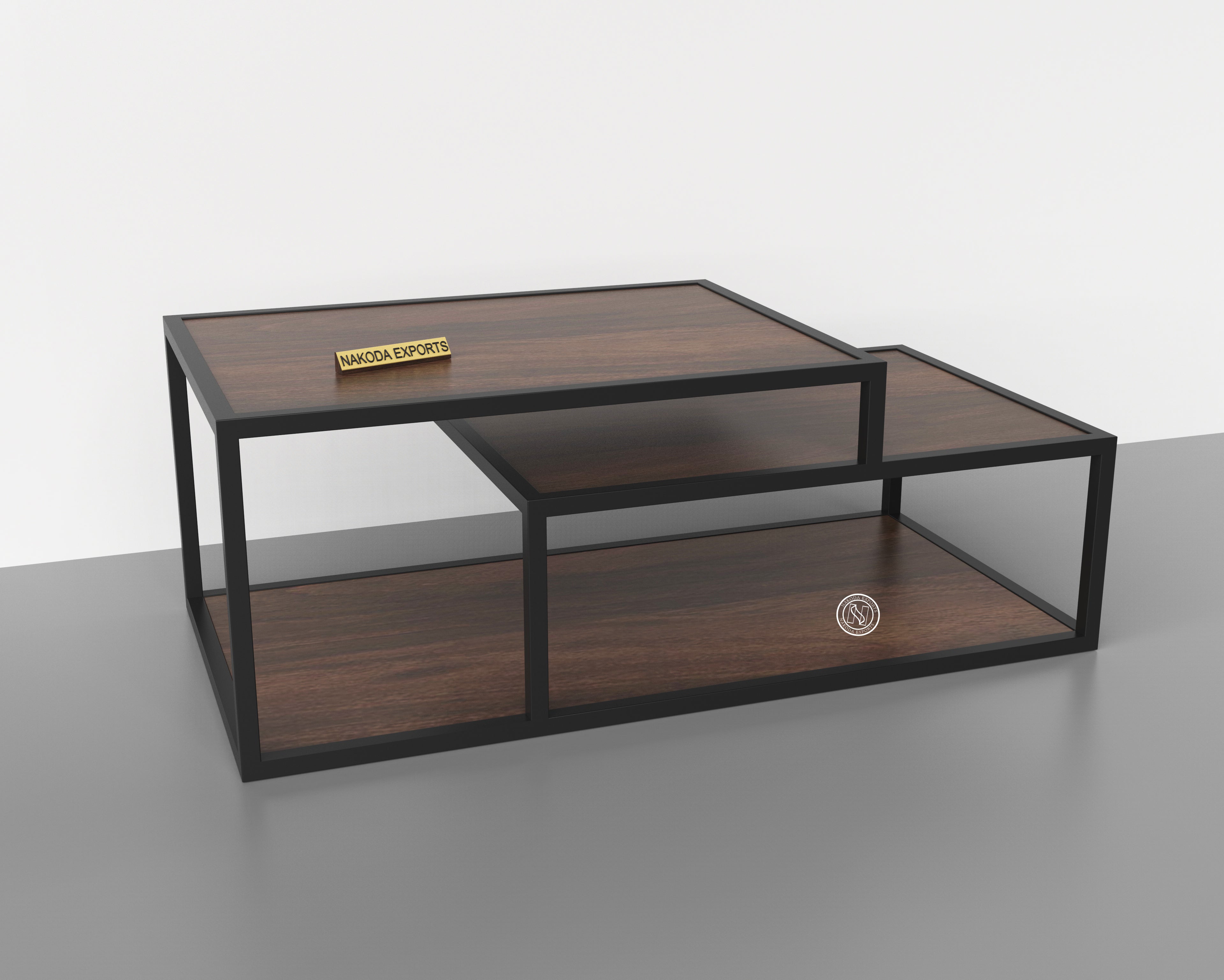 Modern Geometric Coffee Table Set