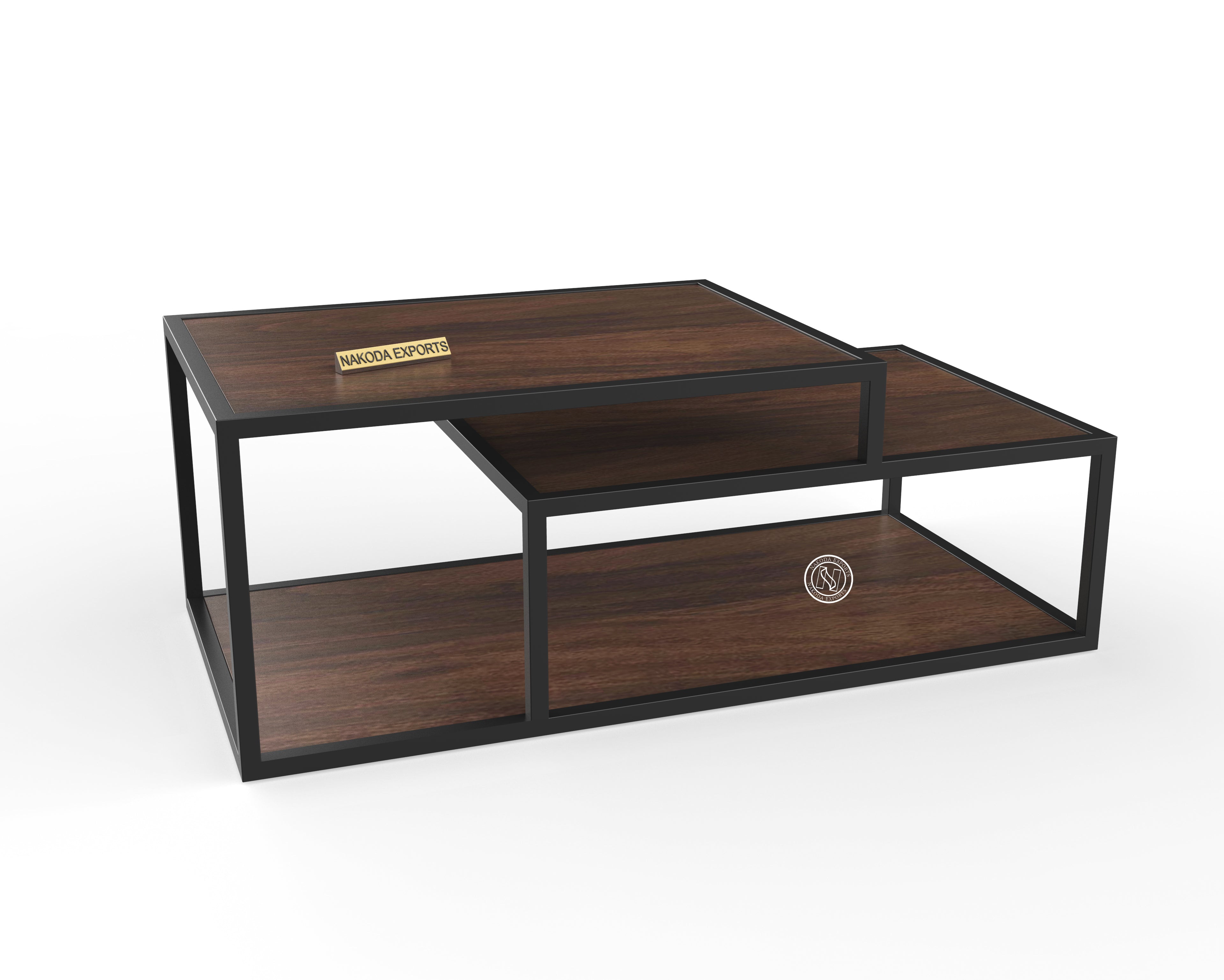 Modern Geometric Coffee Table Set