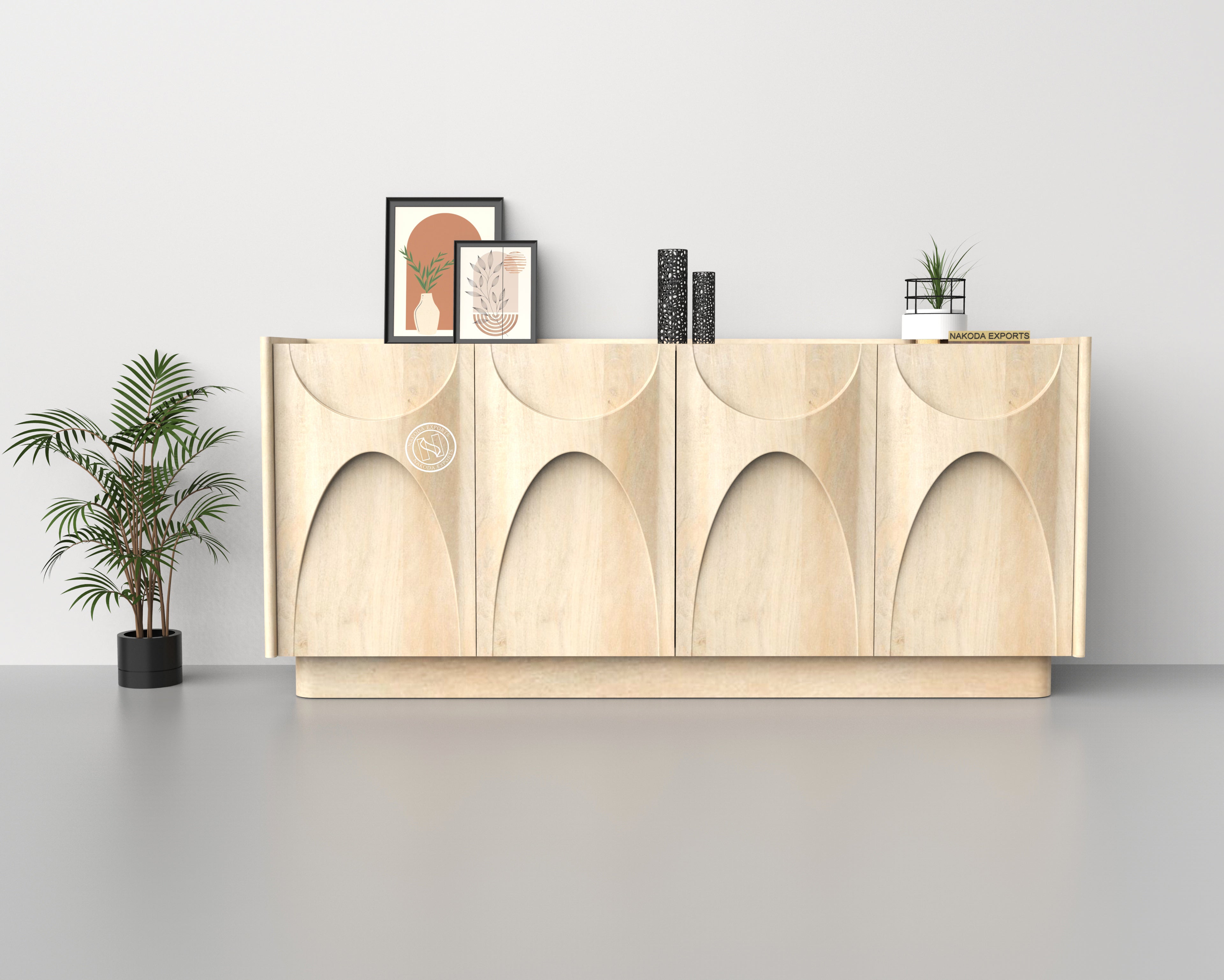 Modern Arched Minimalist Sideboard