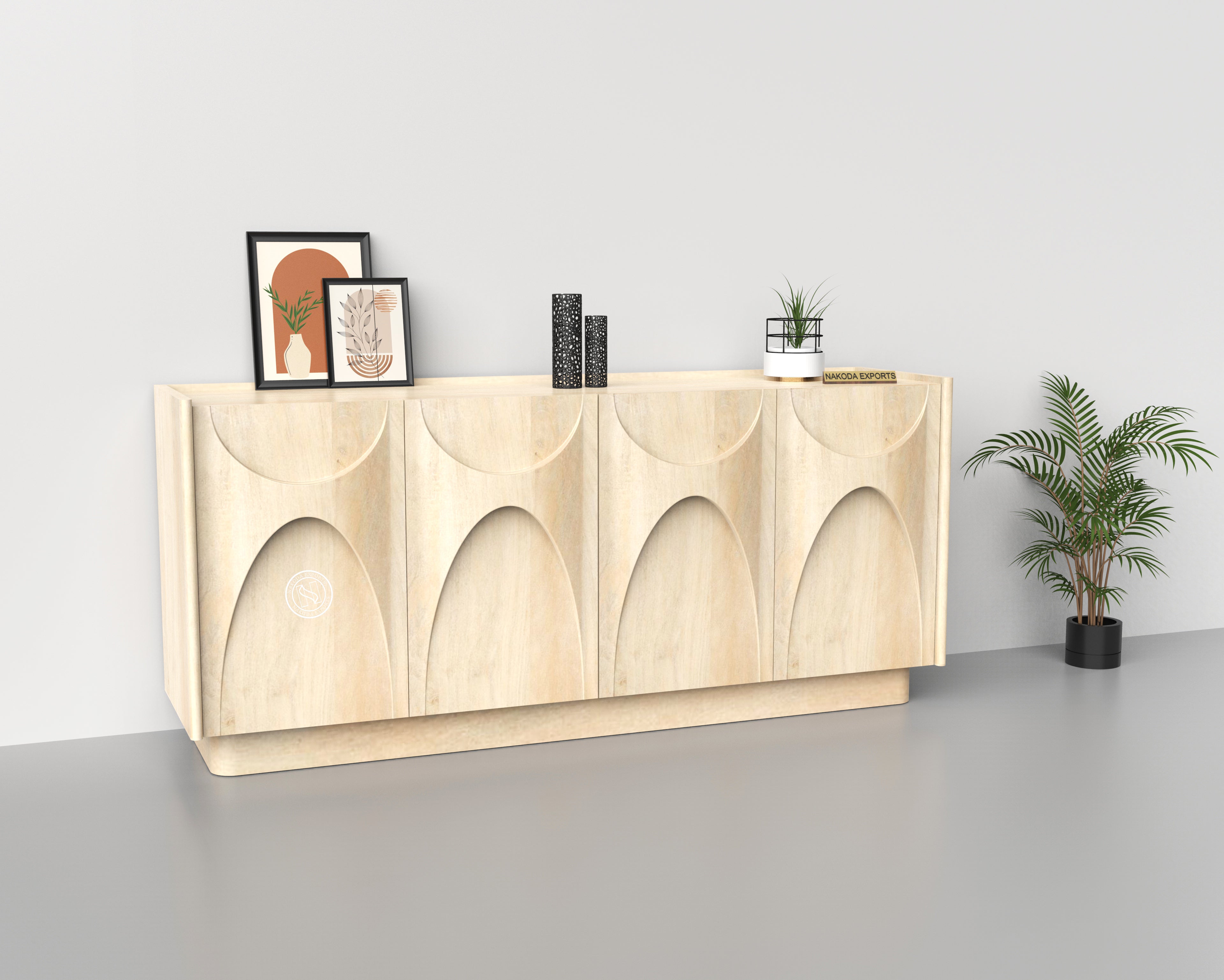 Modern Arched Minimalist Sideboard