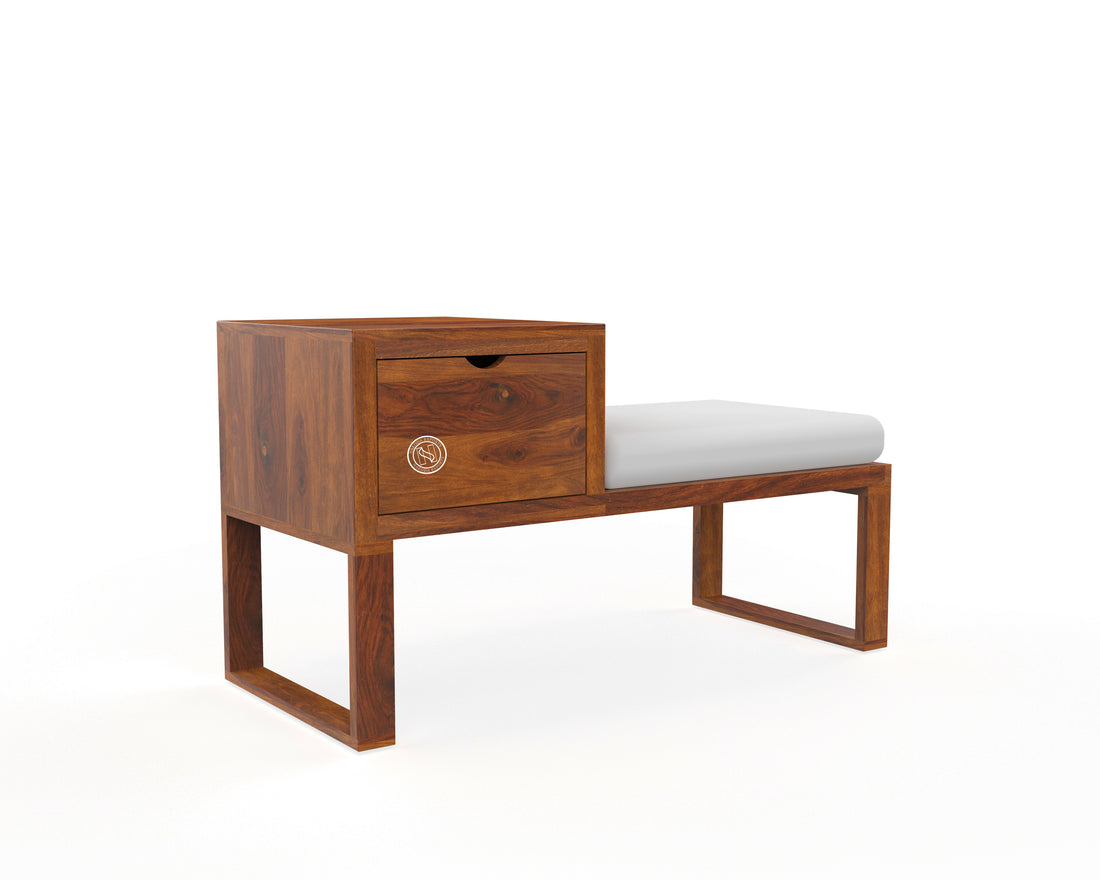 Woodstage Sheesham Wood Shoe Rack