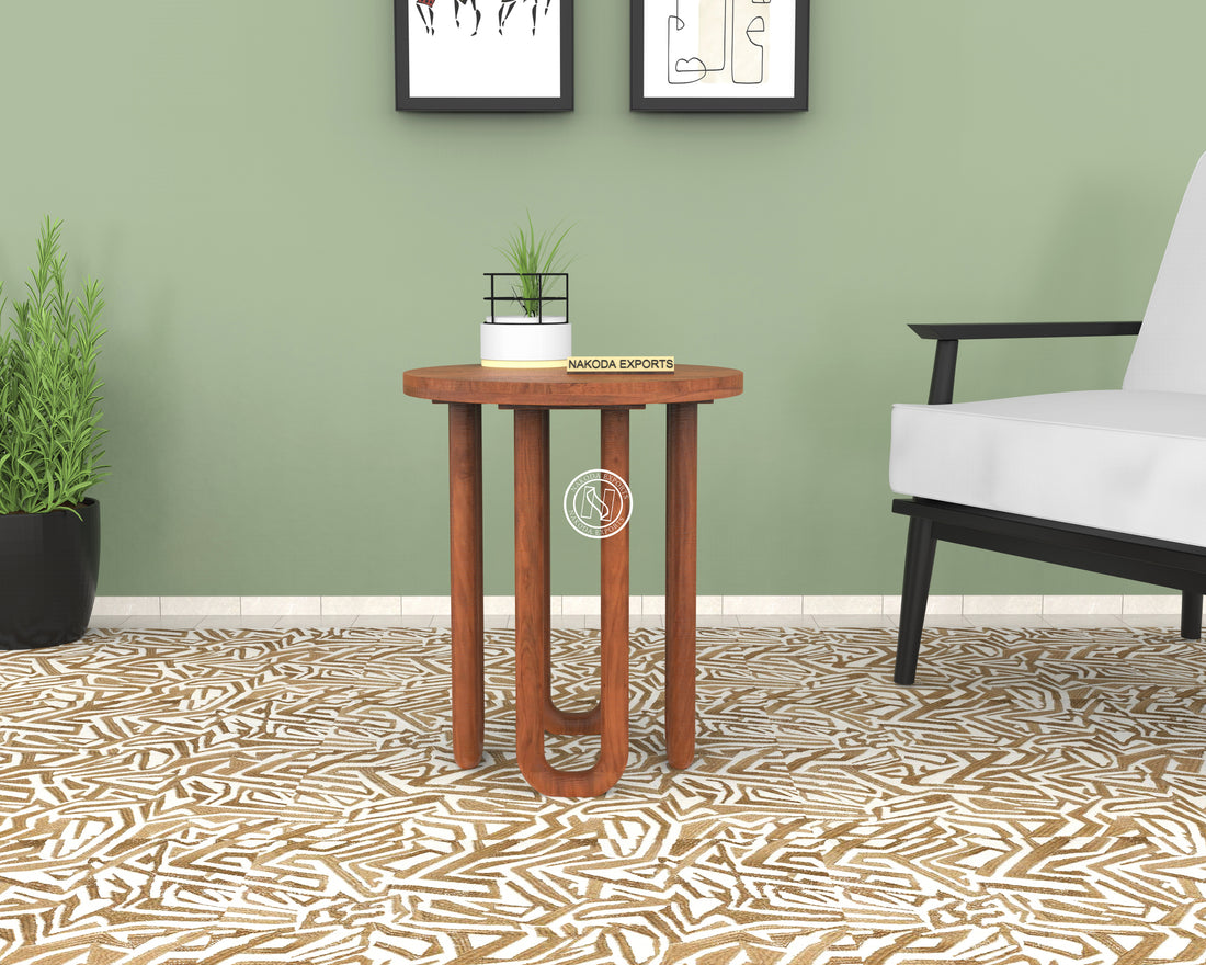 Modern Round Leg Side Table